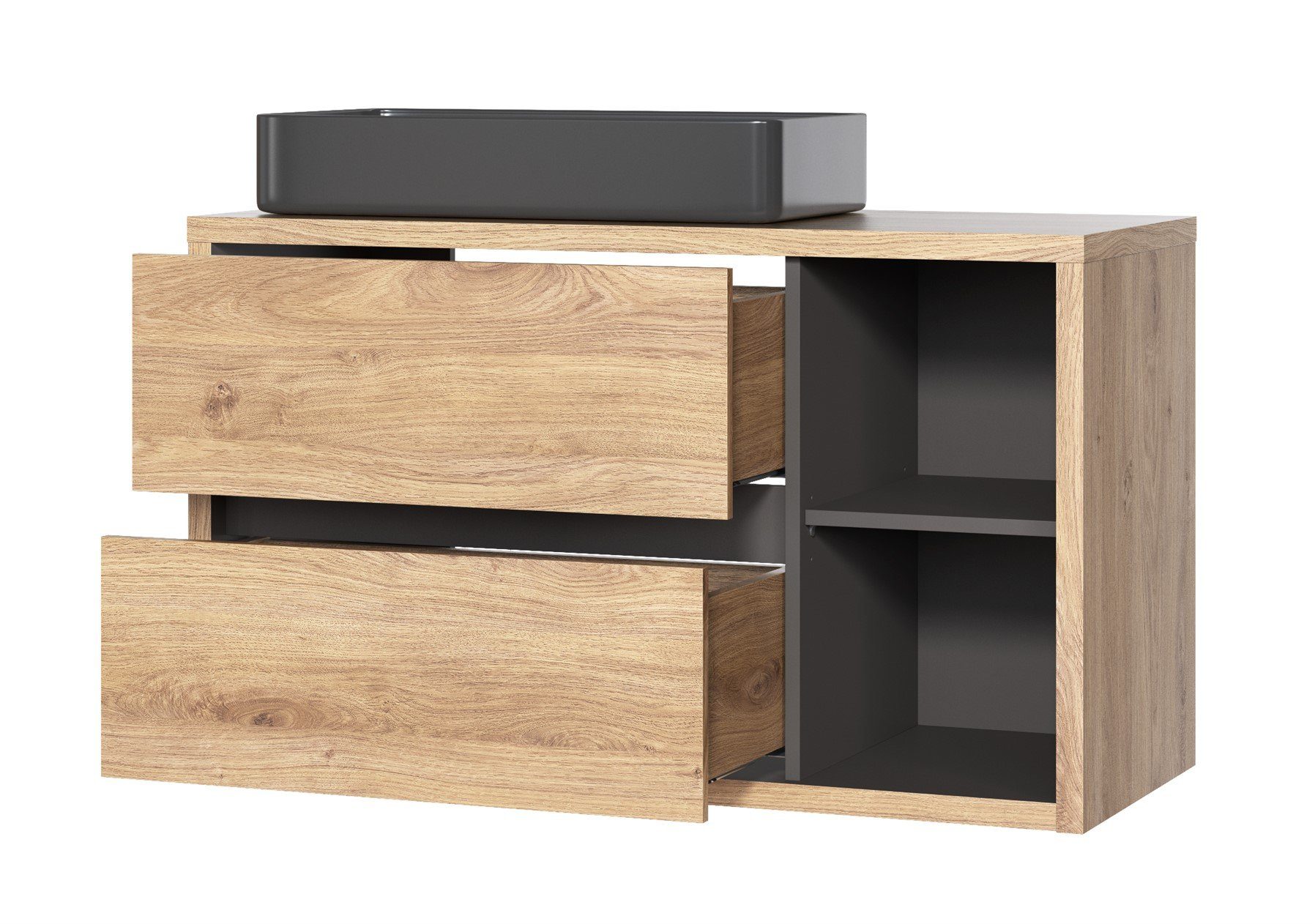 Fun Möbel Badmöbel-Set 4-tlg oder 3-tlg MARINA mit/ohne Waschtisch 60 cm, ( günstig online kaufen