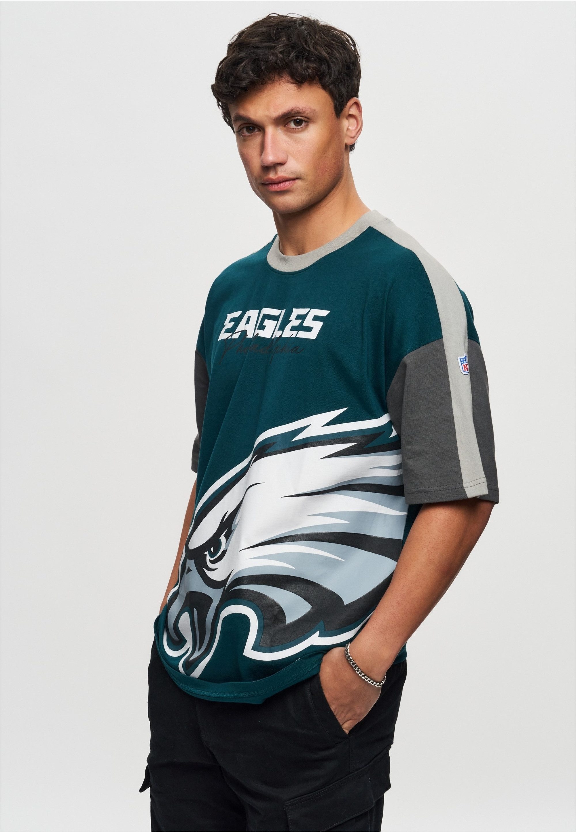 Recovered T-Shirt NFL Eagles Philadelphia Cut and Sew Midnight (1-tlg) für alle Philadelphia Eagles-Fans