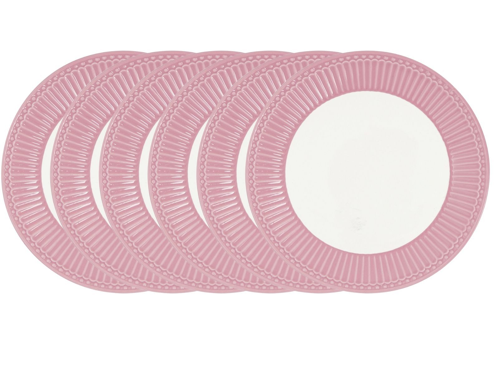 Greengate Тарелки-Set Alice Тарелка обеденная dusty rose 26,5 cm Set6, Steinzeug