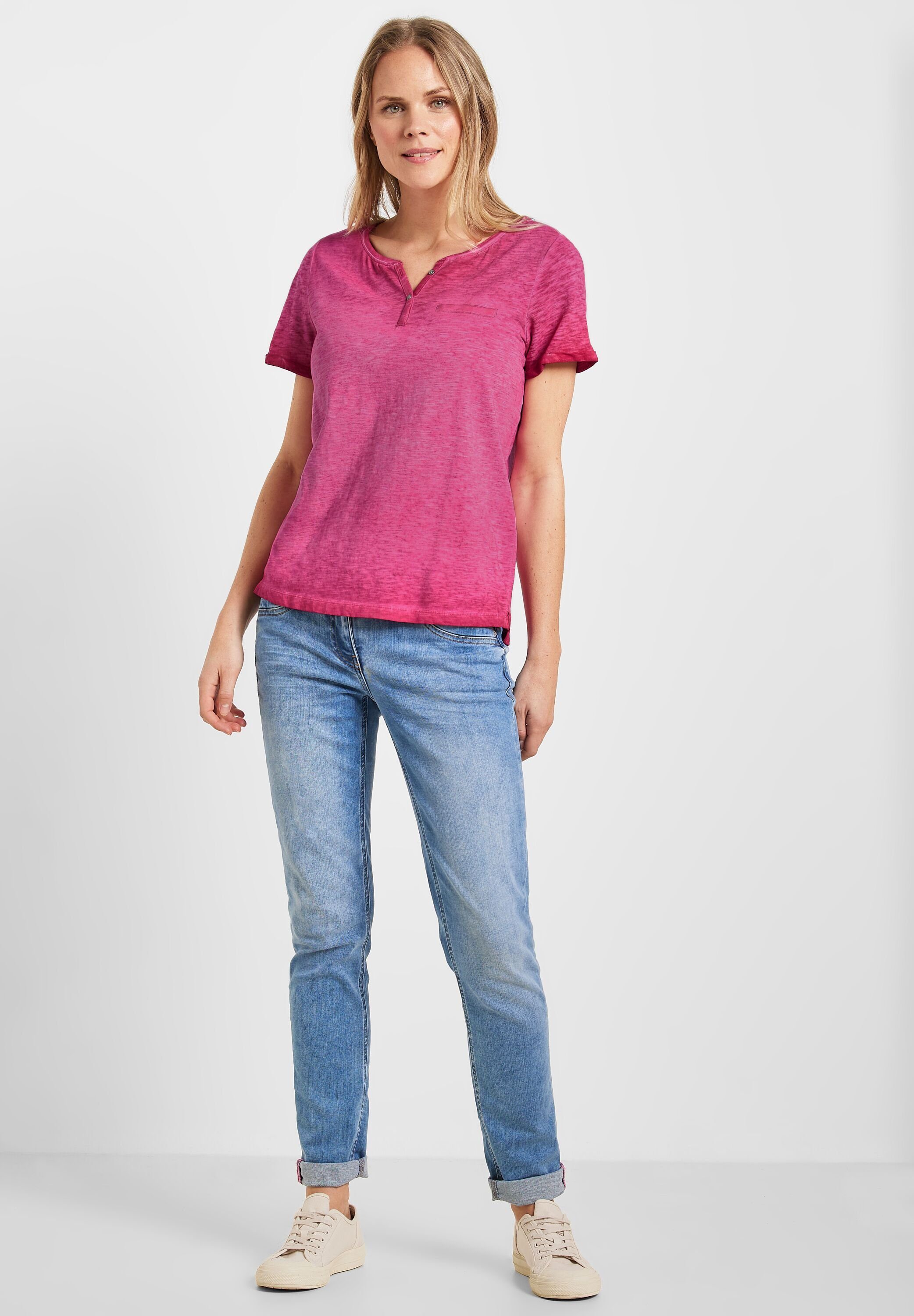 pink in radiant Cecil Unifarbe Blusenshirt