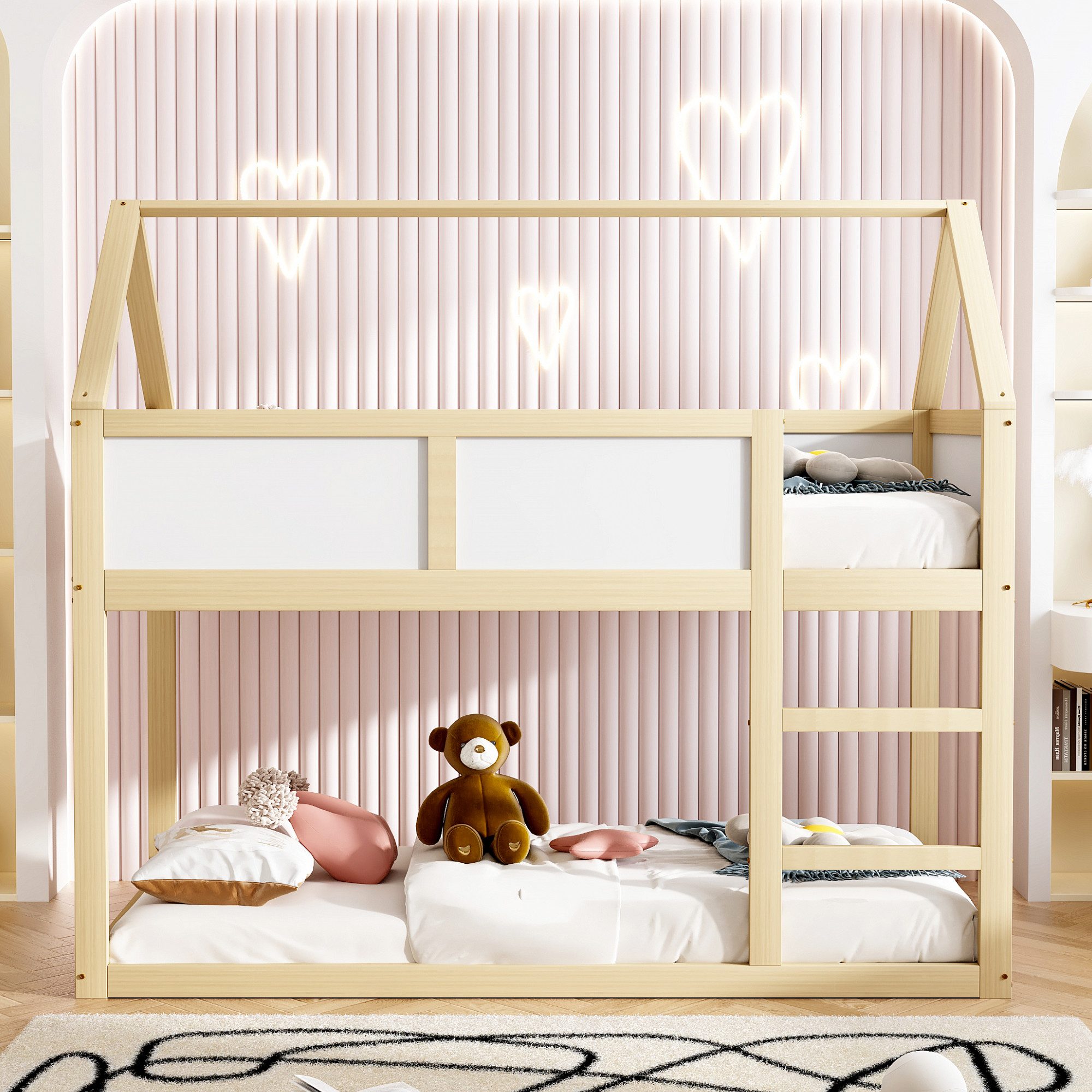 Merax Etagenbett (1-St), Hochbett 90x200cm mit günstig online kaufen