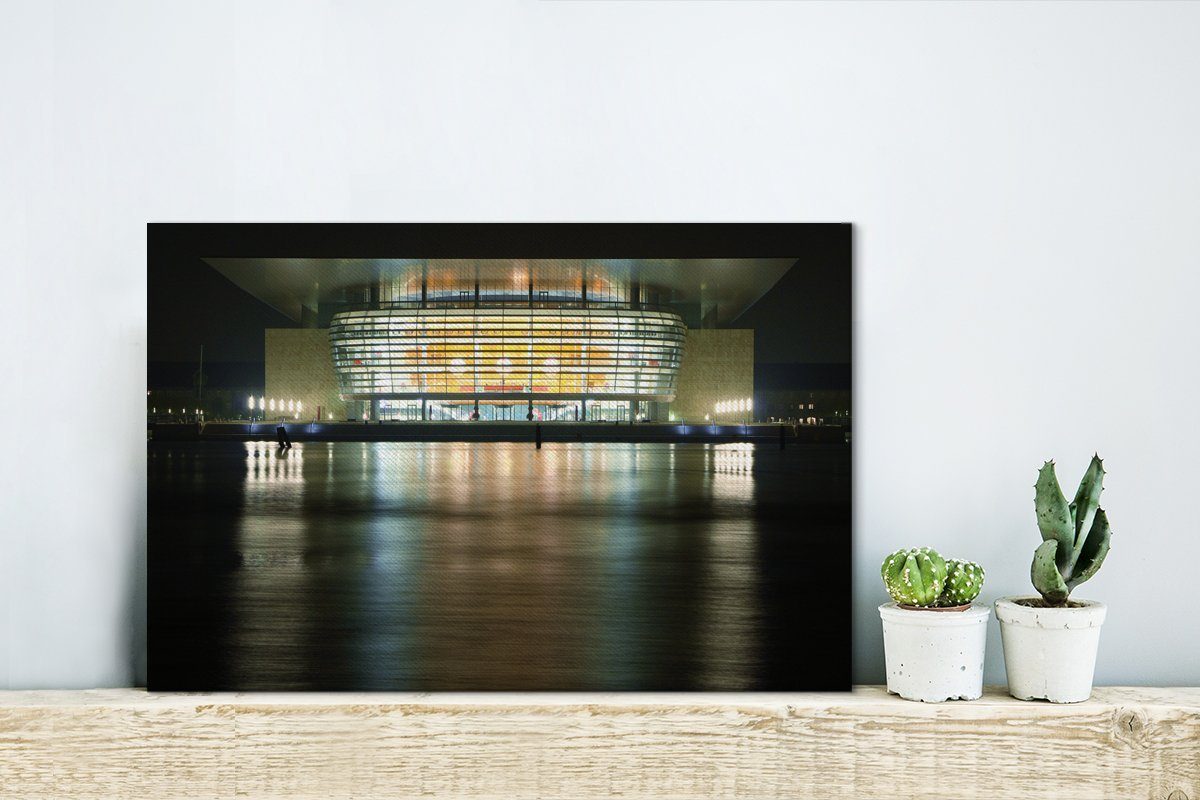 Dänemark Leinwandbild Wandbild Wanddeko, OneMillionCanvasses® (1 Aufhängefertig, Leinwandbilder, Oper, - - 30x20 St), cm Kopenhagen