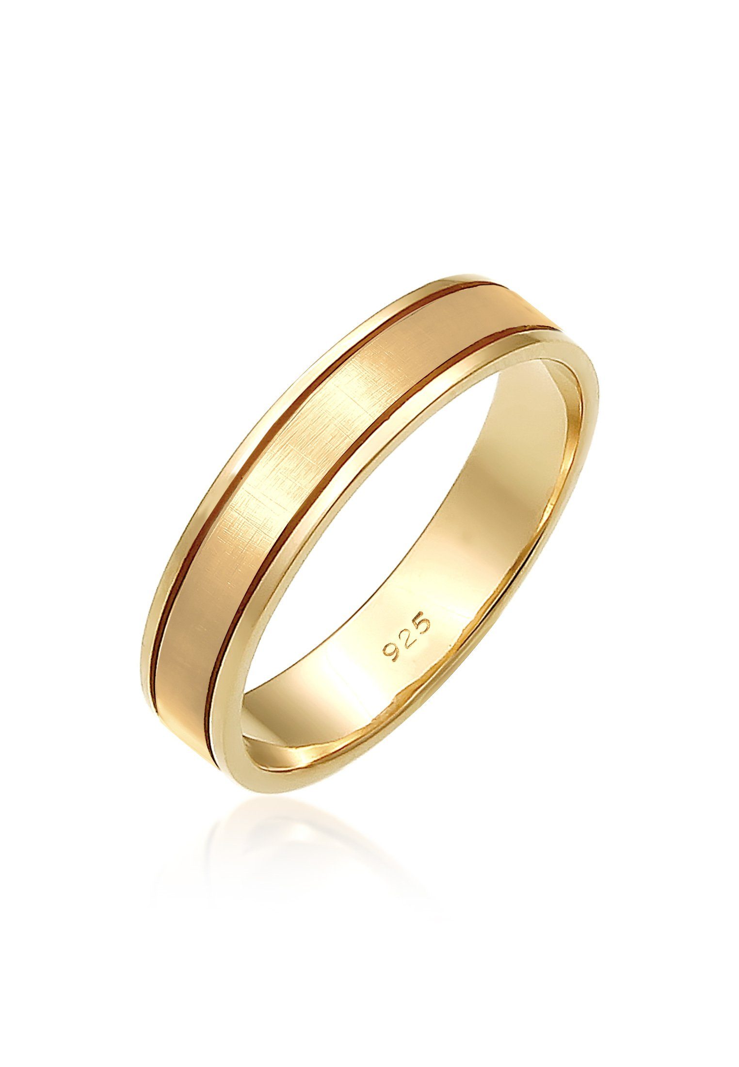 Elli Premium Partnerring Paarring Bandring Trauring Hochzeit Ehe 925 Silber Gold