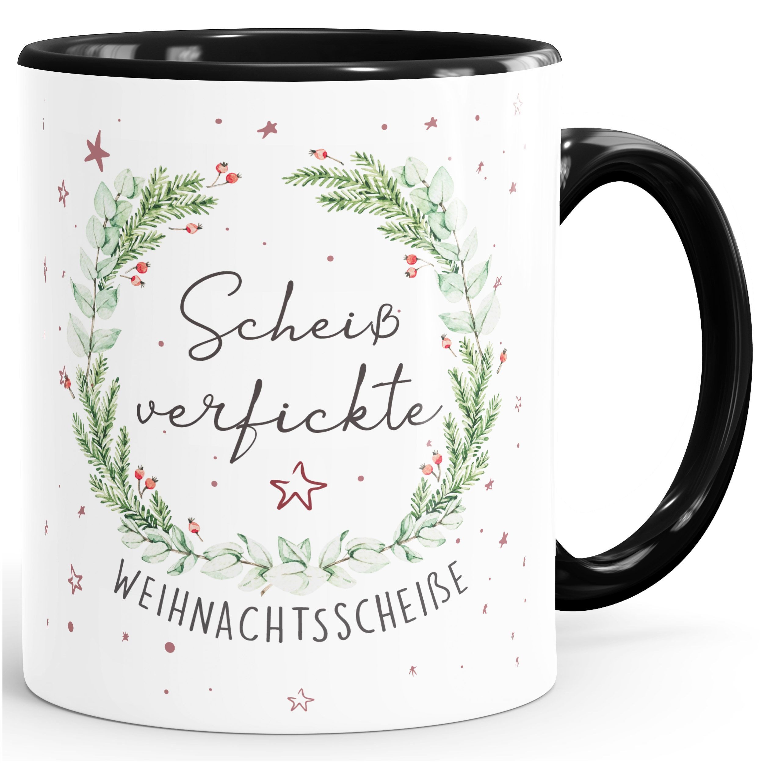 Tasse Kaffee-Tasse Spruch scheiß verfickte Weihnachtsscheiße