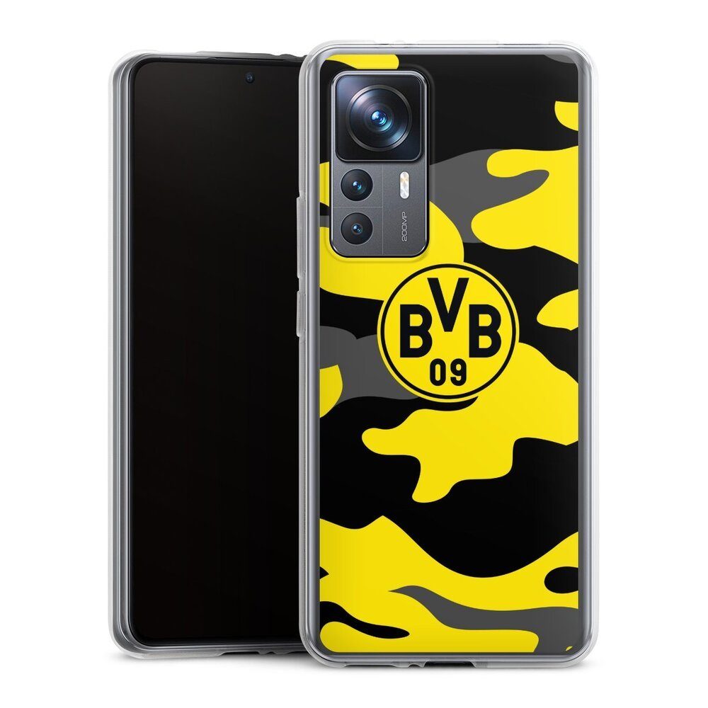 DeinDesign Handyhülle BVB Borussia Dortmund Fanartikel BVB Camo, Xiaomi 12T 5G Silikon Hülle Bumper Case Handy Schutzhülle