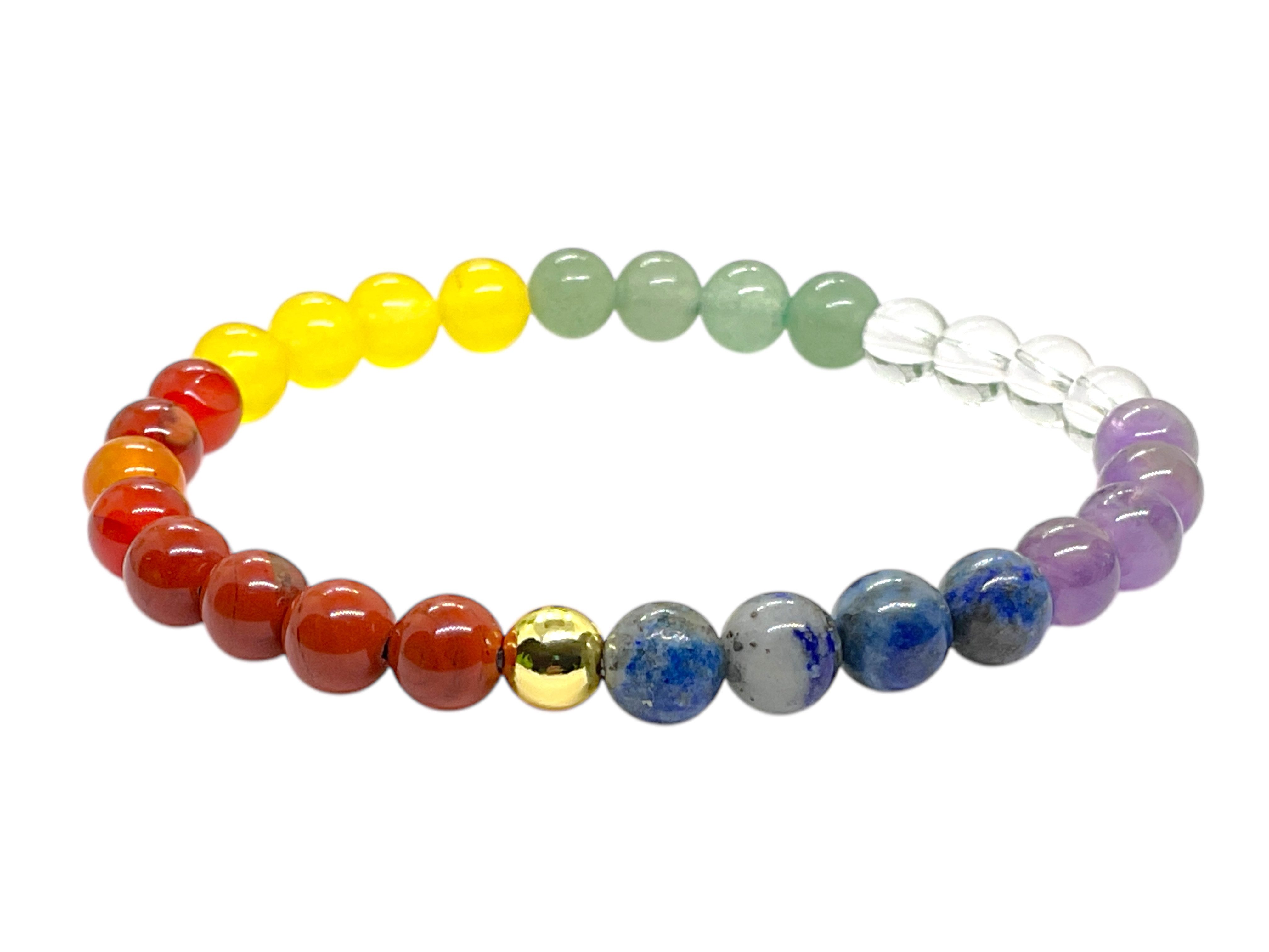 Armband Perlenarmband aus Natursteinperlen 6 mm
