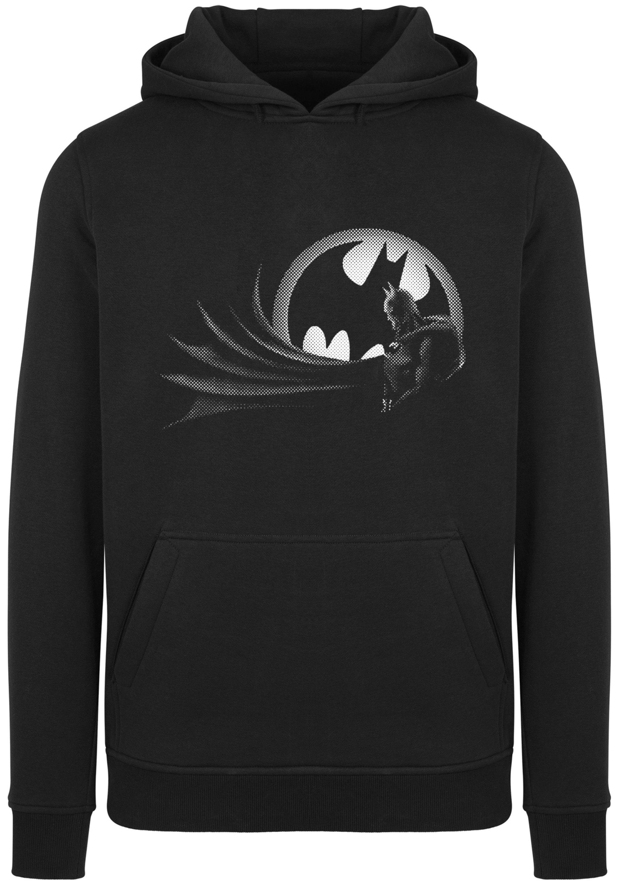 F4NT4STIC Sweatshirt DC Comics Batman Spot Logo Herren,Premium Merch ,Slim-Fit,Kapuzenpullover,Bedruckt, Verstellbare Kapuze und geräumige  Kängurutasche