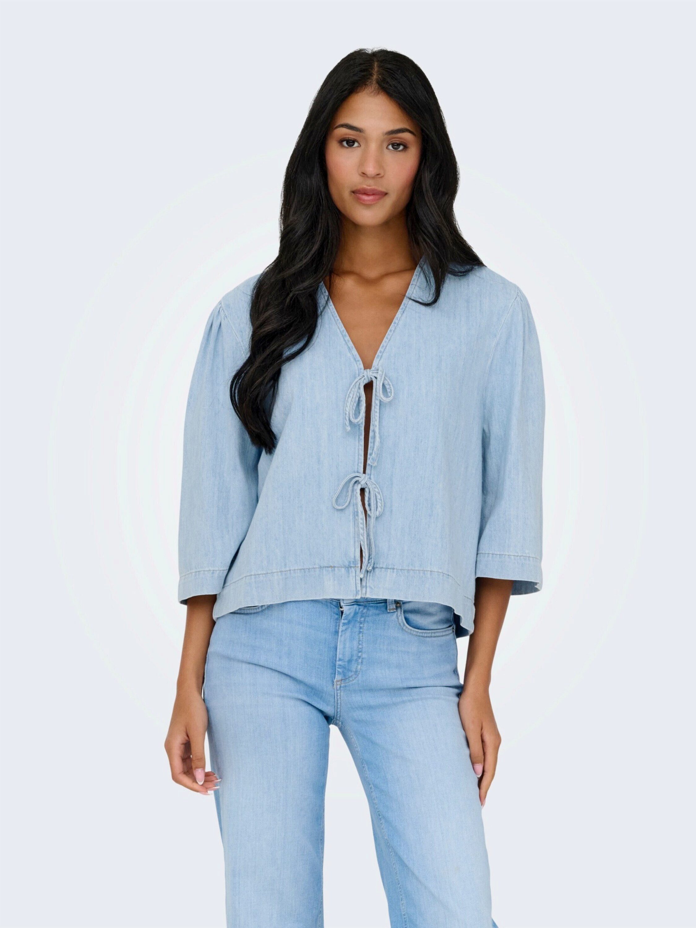ONLY Funktionsbluse ONLZOLA (1-tlg) Drapiert/gerafft