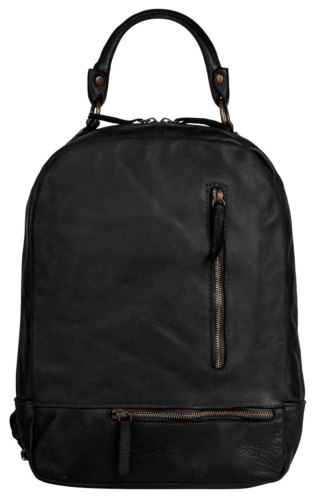 Samantha Look Cityrucksack, echt Leder, Made in Italy