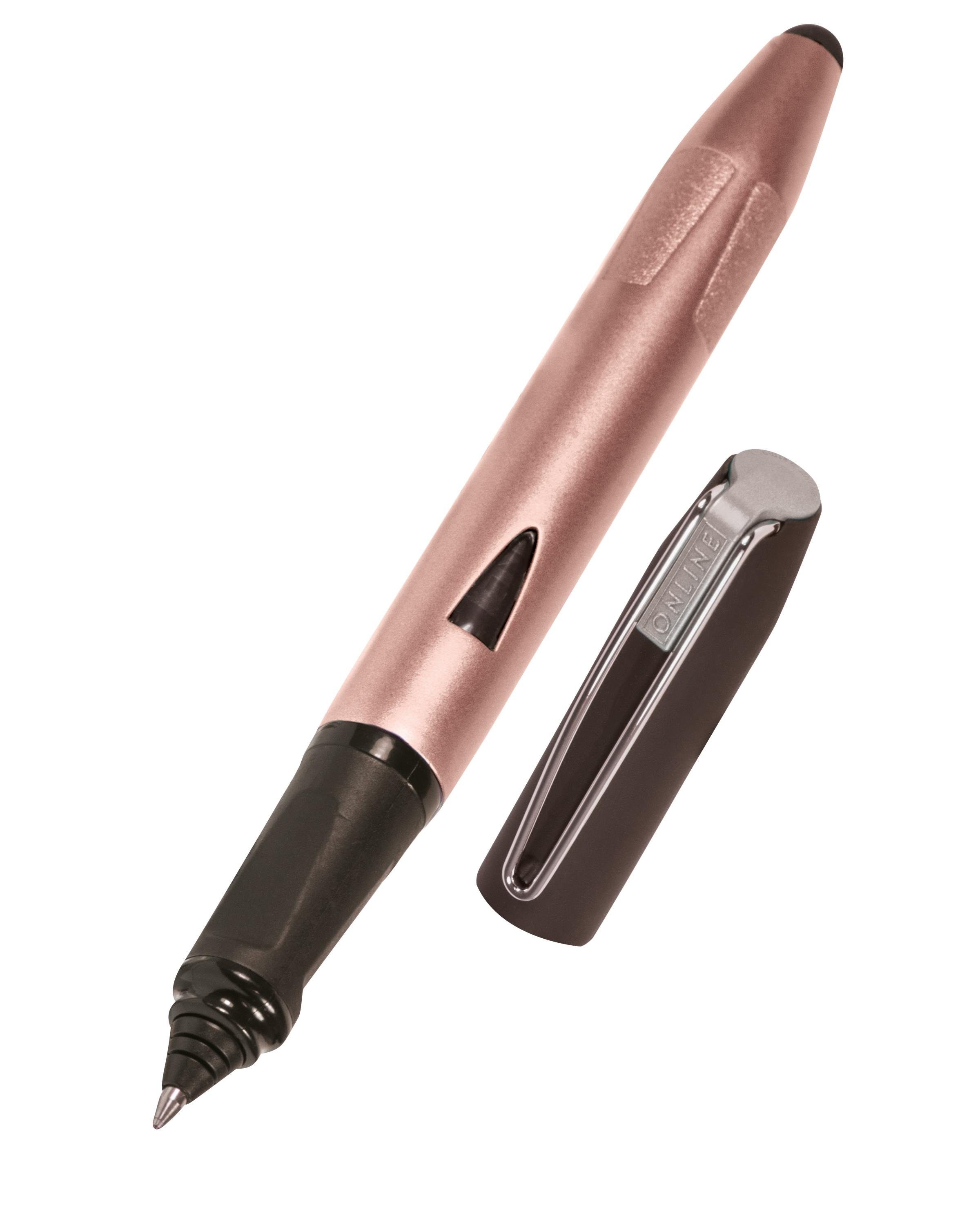 Online Pen Tintenroller Switch Rosegold ergonomisch, für die Plus, ideal Schule, mit Stylus-Tip