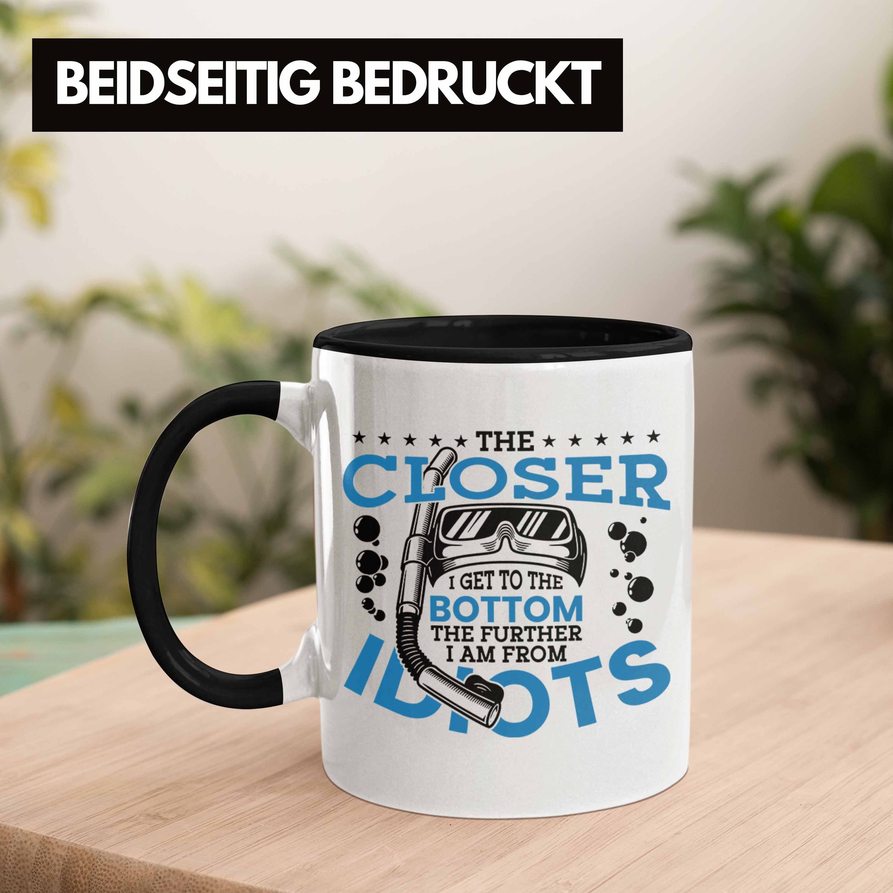 Pr Tasse Trendation - Tasse Spruch Schwarz Taucher Geschenk Trendation Tauchlehrer Geschenkidee