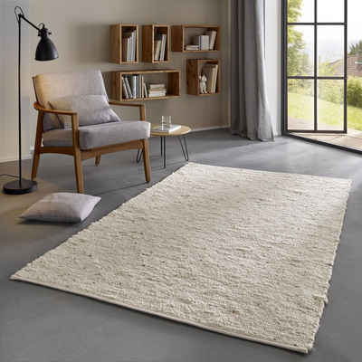 Taracarpet Teppich Kurzflor modern für Wohnzimmer Schlafzimmer und das Kinderzimmer super weich und Öko Tex Zertifiziert braun 060x090 cm