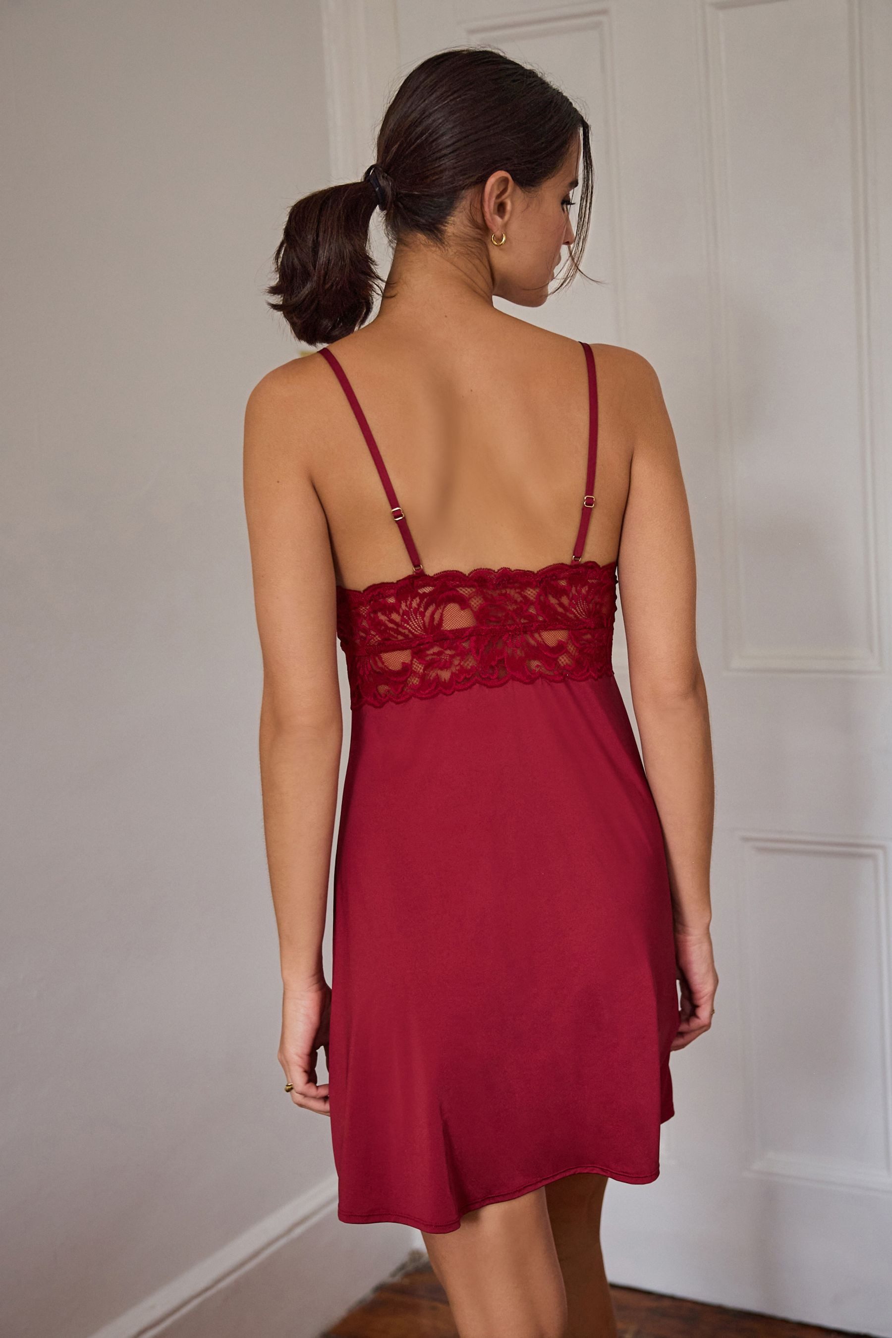 Next Unterkleid Unterrock aus Mikrofaser und Spitze (1-tlg)