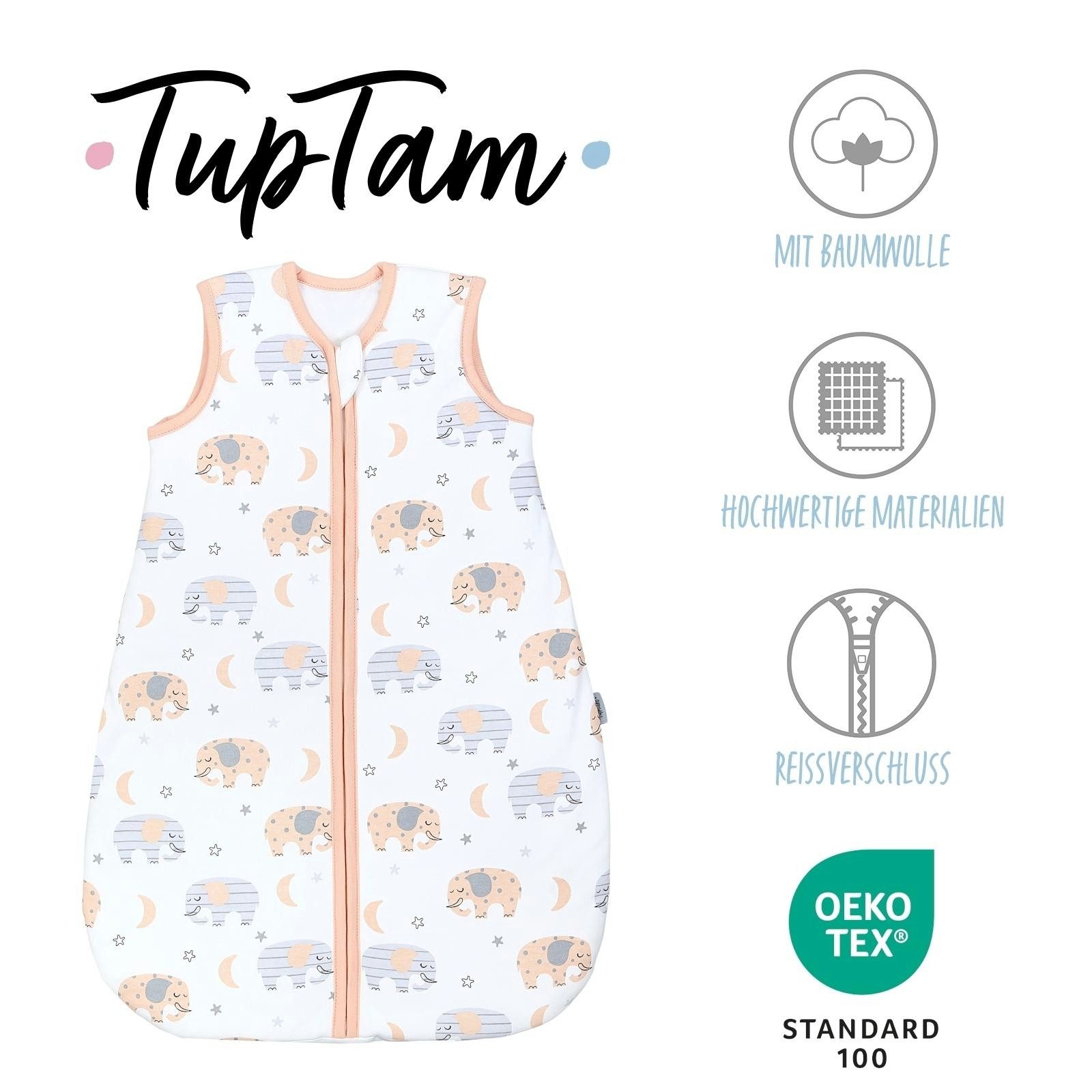 TupTam Babyschlafsack Kugelschlafsack ohne Ärmel 2.5 TOG Ganzjahr – Bild 2 von 5