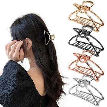SOTOR Haarklammer 4 Stück Haarspangen Elegant Krallen Clips Metall Haarspange Haarnadel, 4-tlg., für Frauen Mädchen Haarklammern zum Fixieren des Haares