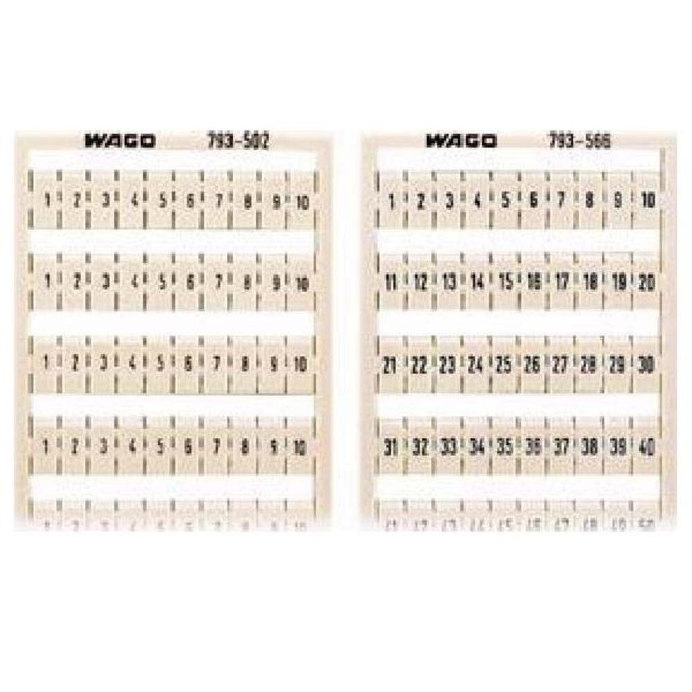 WAGO Klemmen WAGO GmbH & Co. KG WMB-Bezeichnungssystem 793-505