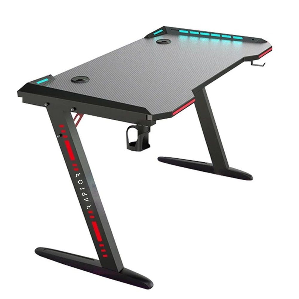 Raptor Gamingtisch Gaming-Tisch RGB Raptor-Gaming GT-100