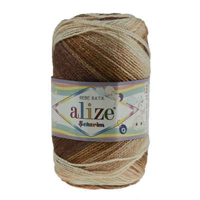 Alize 100g Strickgarn Alize Sekerim Bebe Batik Strick-Wolle Häkel-Garn Häkelwolle, 320 m, 3050