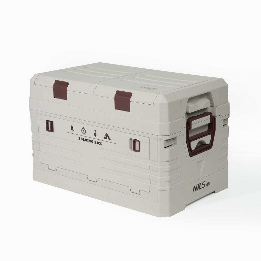 NILS CAMP Faltbox Faltkiste Campingbox Klappbox (Spar-Set, 1 St., 47,5 x 29,5 x 30,5 cm), faltbar, stapelbar, 42 l, Deckelfächer, bis 50 kg
