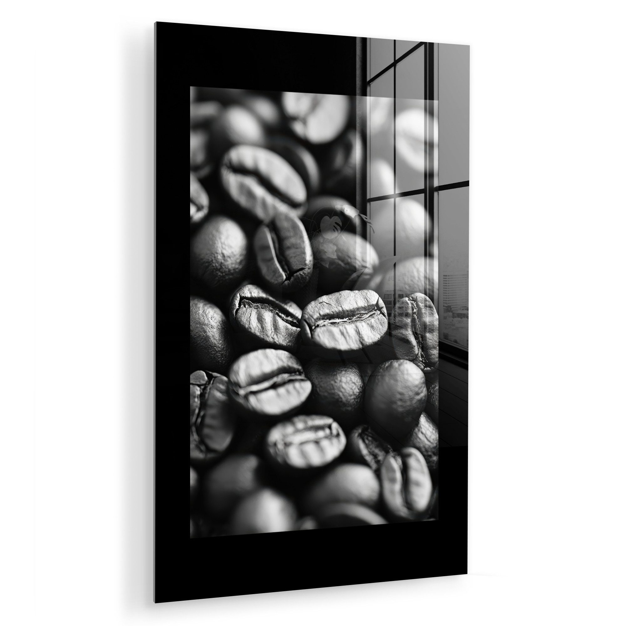 MuchoWow Acrylglasbild Kaffeebohnen - Schwarz - günstig online kaufen