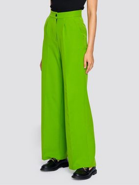 Freshlions Bügelfaltenhose Hose mit hohem Bund grün M