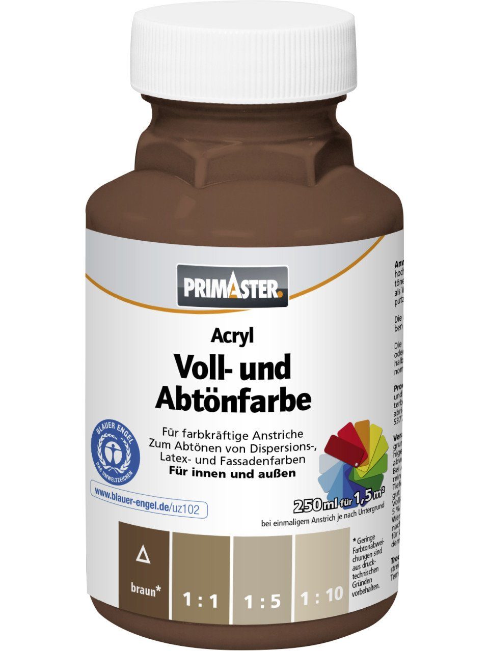 Primaster Vollton- und Abtönfarbe Primaster Voll- und Abtönfarbe 250 ml braun matt
