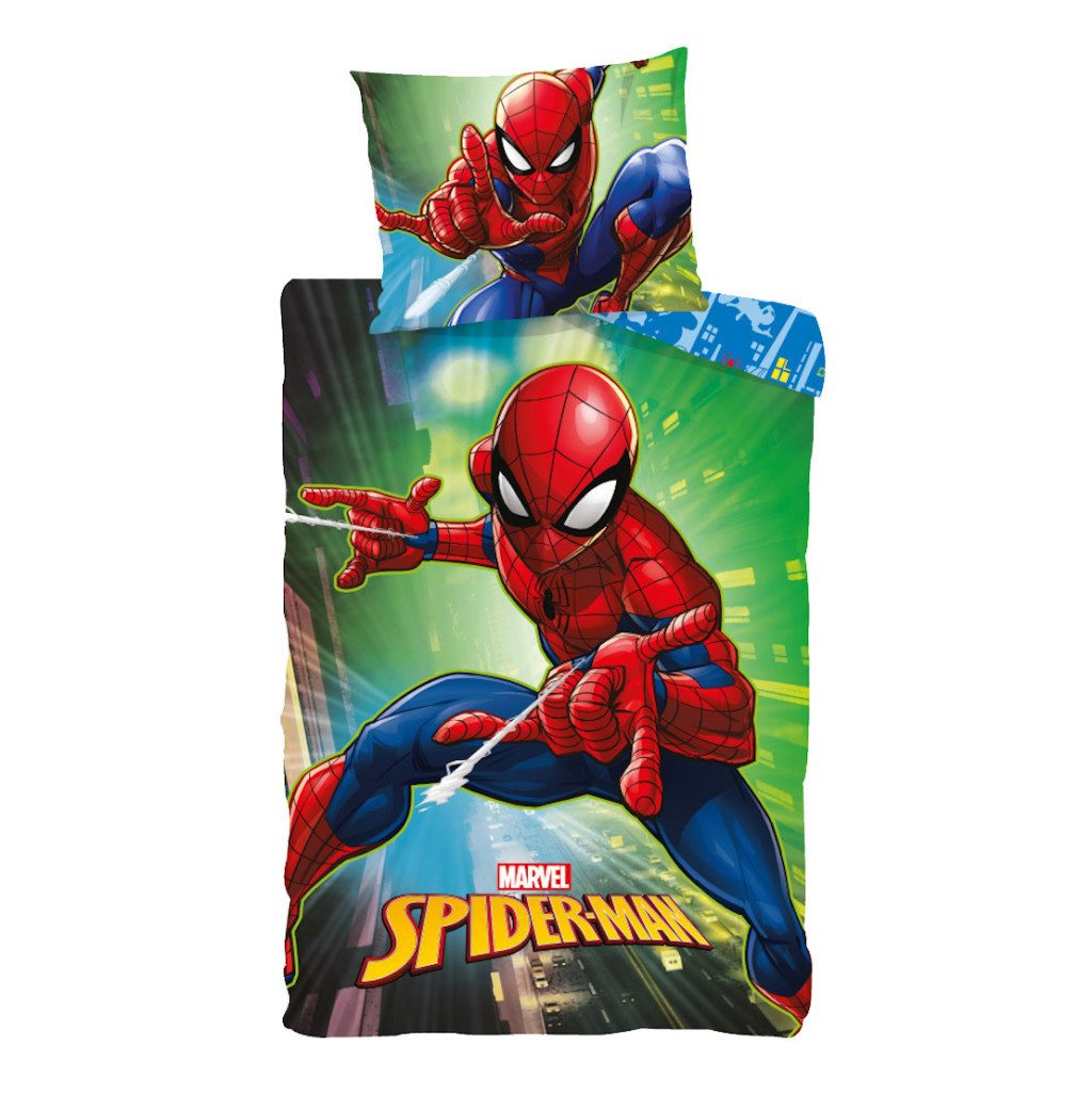 Spiderman Bettwäsche Spiderman City Lights Kinderbettwäsche günstig online kaufen