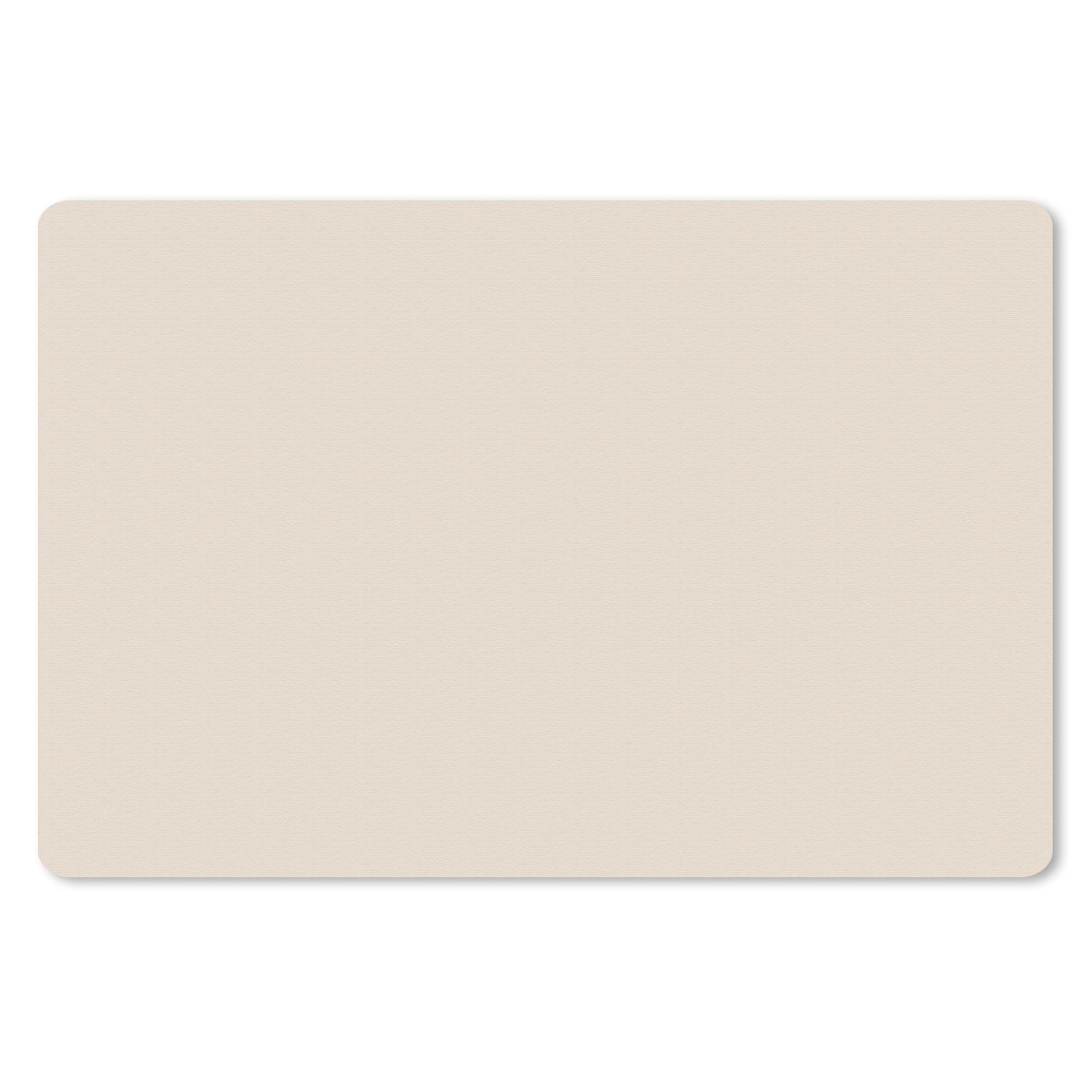 MuchoWow Mauspad Beige - Unifarben (1-St), Gaming, Mousepad, Büro, 27x18 cm, Mausunterlage