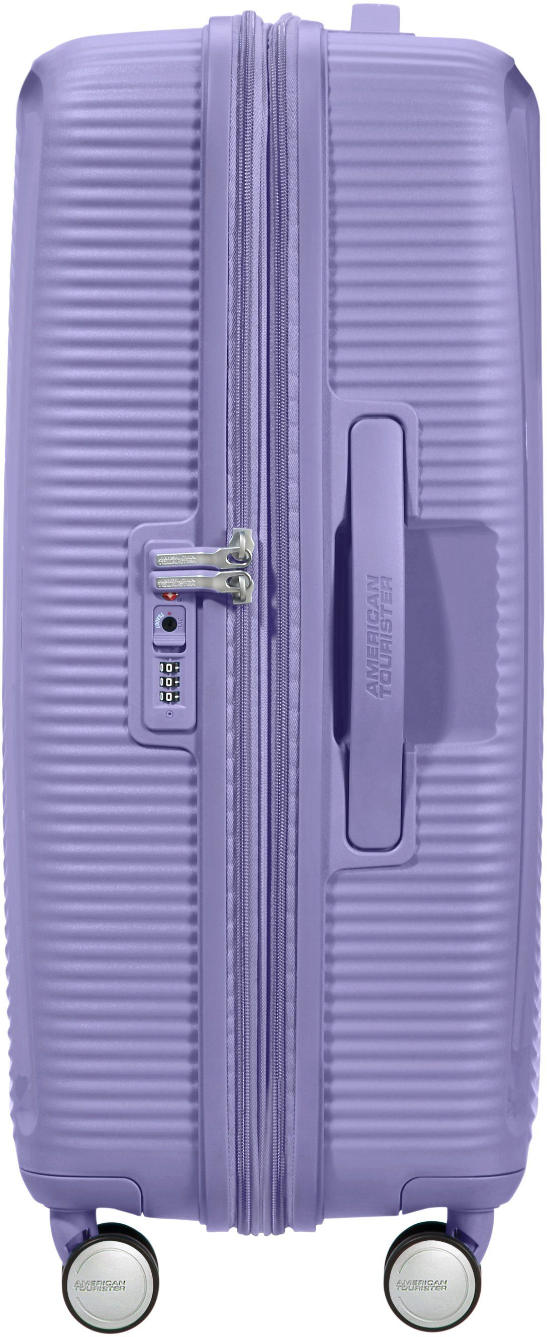 Soundbox, cm, Hartschalen-Trolley mit 67 Tourister® American Rollen, 4 Volumenerweiterung Lavender