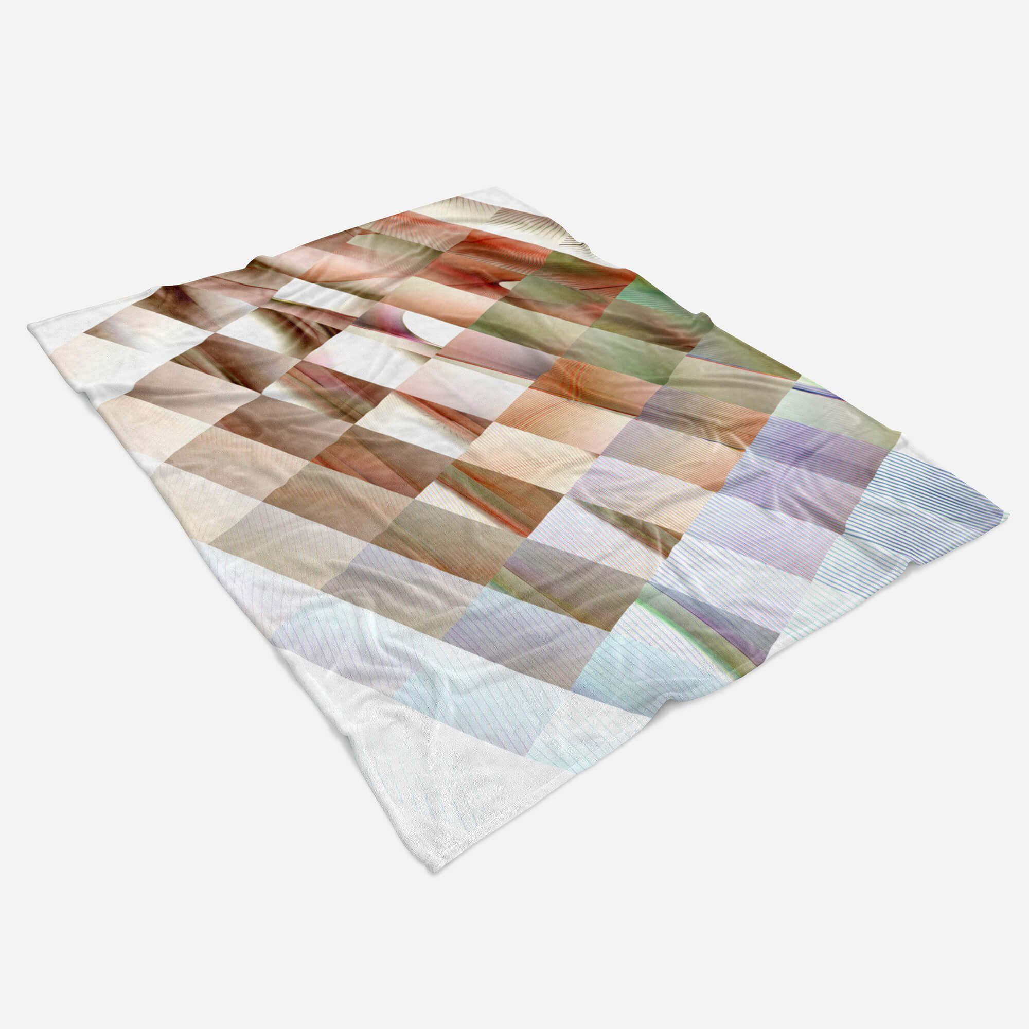 Sinus Art Handtücher Handtuch abstraktes Kuscheldecke Saunatuch Baumwolle-Polyester-Mix (1-St), Handtuch Fotomotiv Muster Kunstvoll, mit Strandhandtuch