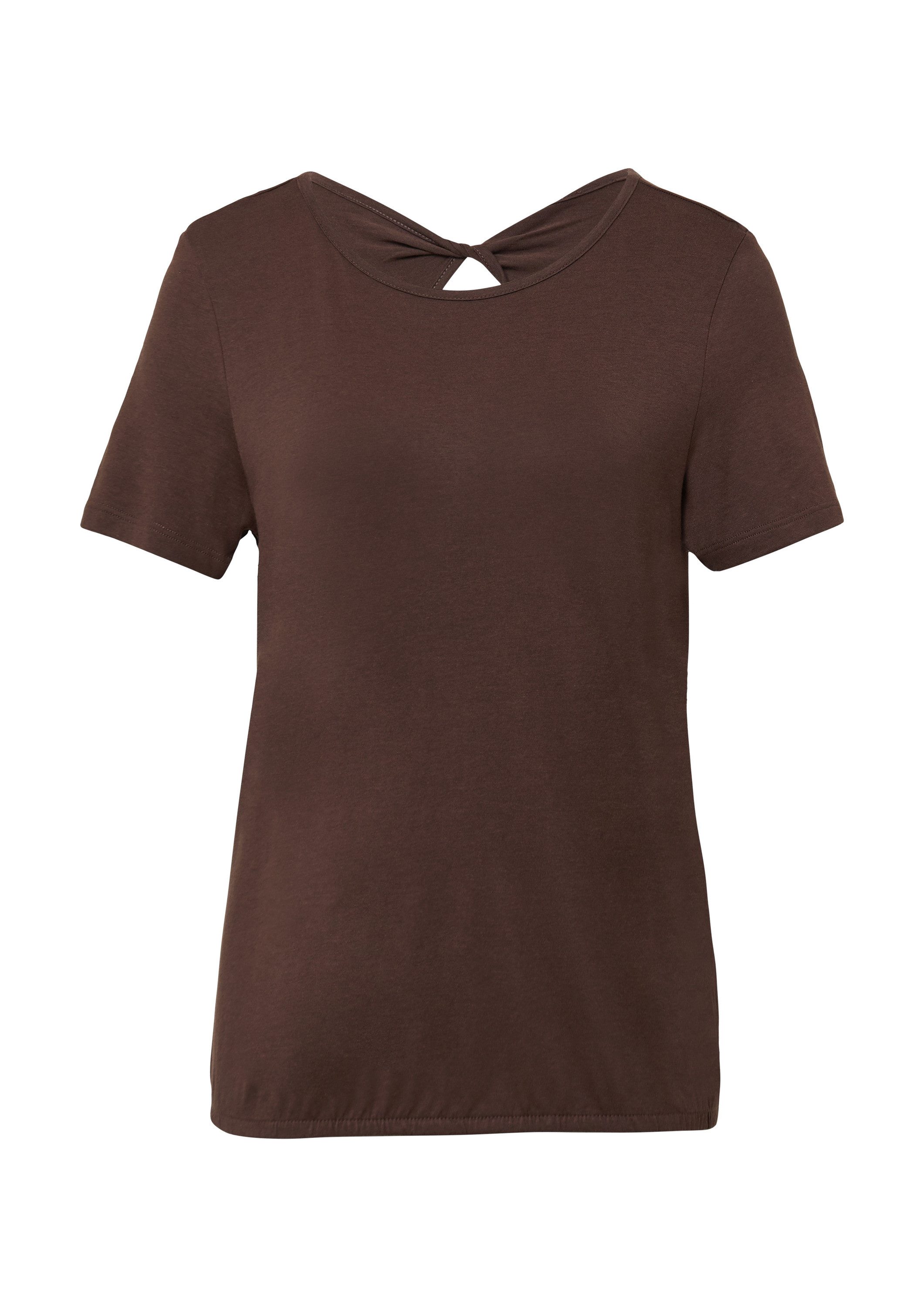 s.Oliver Kurzarmshirt T-Shirt Jersey-T-Shirt im O-Shape mit Cut-out günstig online kaufen