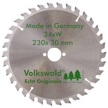 Volkswald Kreissägeblatt Volkswald ® HM-Sägeblatt W 230 x 30 mm Z=34 Massivholz Kreissägeblatt, Echt Originale Volkswald® Made in Germany