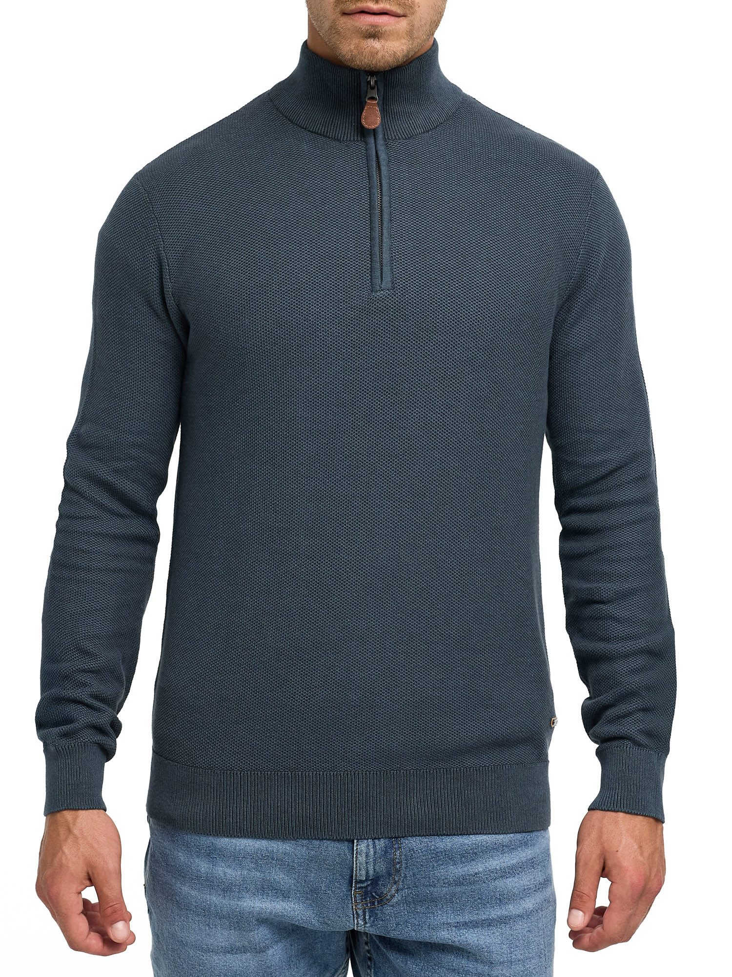 INDICODE Troyer INJexmon ½ Zip Baumwolle, regular fit