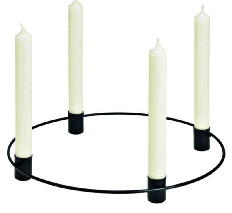 G. Wurm Kerzenhalter Runder Kerzenhalter aus Metall (1 St), universelle Dekomöglichkeiten