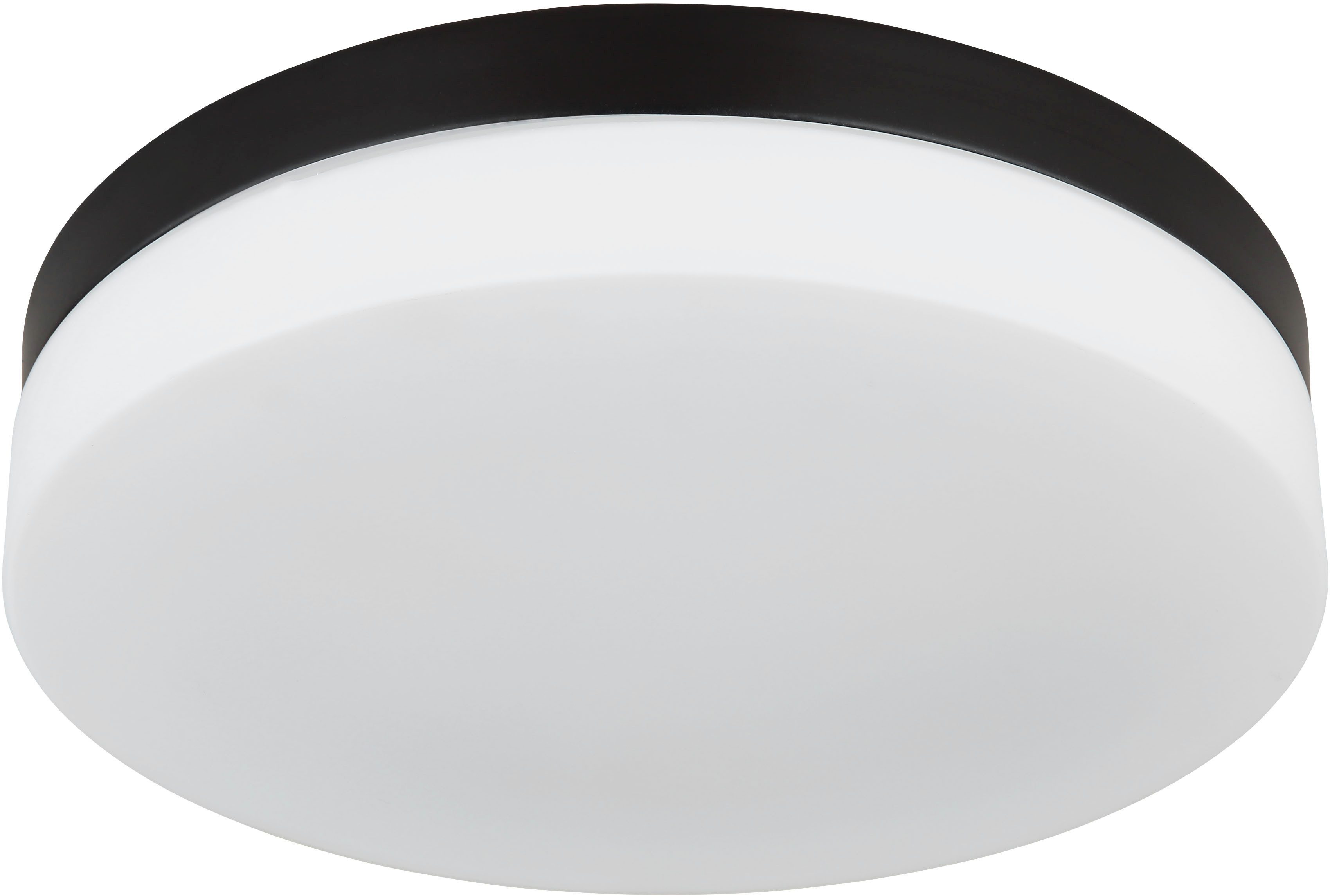 GLOBO LIGHTING Außen-Deckenleuchte VRANOS, ohne Leuchtmittel, Außen-Deckenlampe/Terrasse/Glas opal/IP44