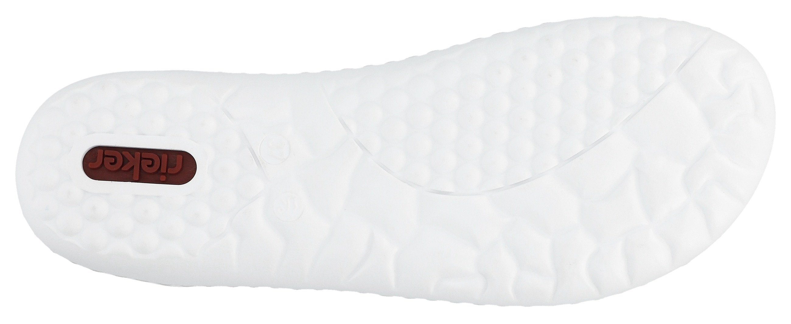 Rieker Barfußschuh Slip-On Sneaker, Slipper, Freizeitschuh, Halbschuh mit elastischem Strickschaft