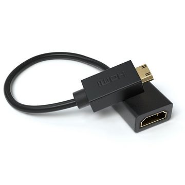JAMEGA Mini HDMI Adapter Kabel, HDMI Buchse zu Mini HDMI Stecker 4K UHD HDMI-Adapter