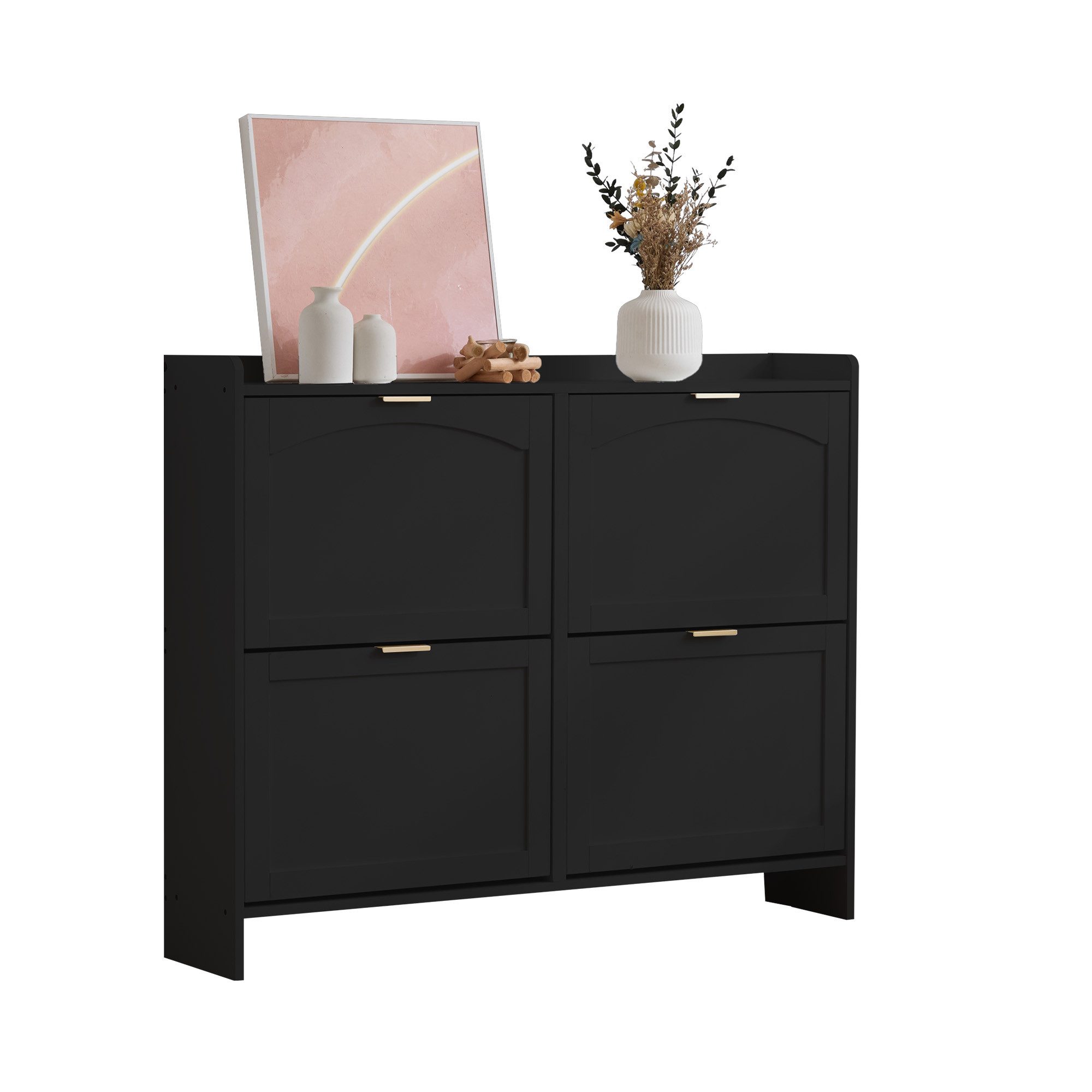 HAUSS SPOLE Schuhschrank 110×90×24cm Schuhkommode Schuhkipper günstig online kaufen