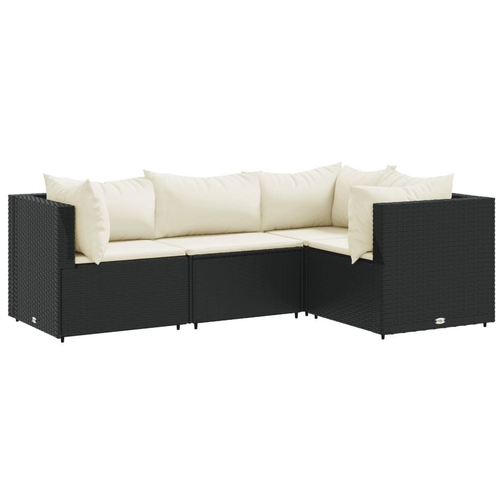 vidaXL Gartenlounge-Set 4-tlg. Garten-Lounge-Set mit Kissen günstig online kaufen