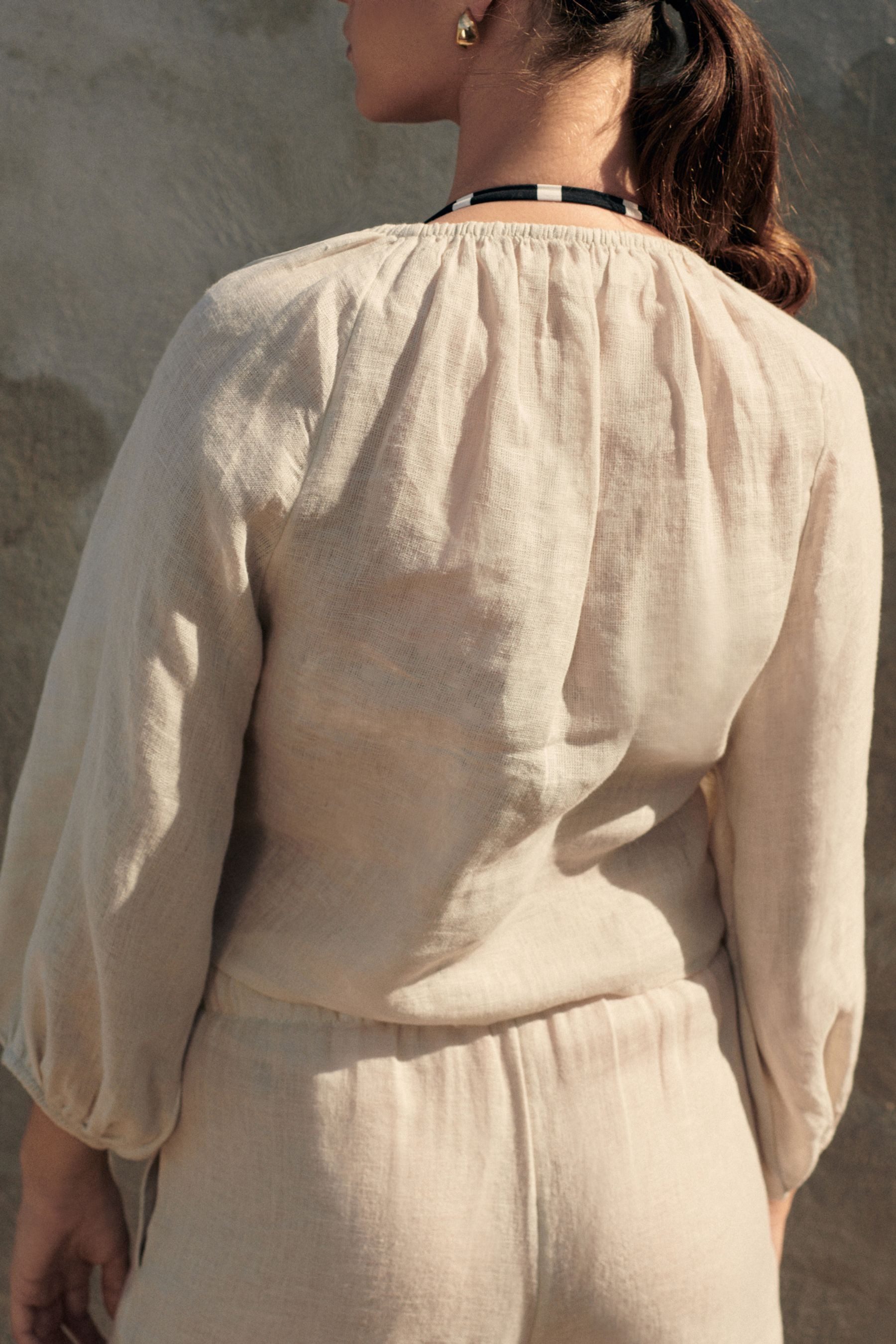 Next Strandshirt Top zum Binden aus 100 % Premium-Leinen (1-tlg) günstig online kaufen