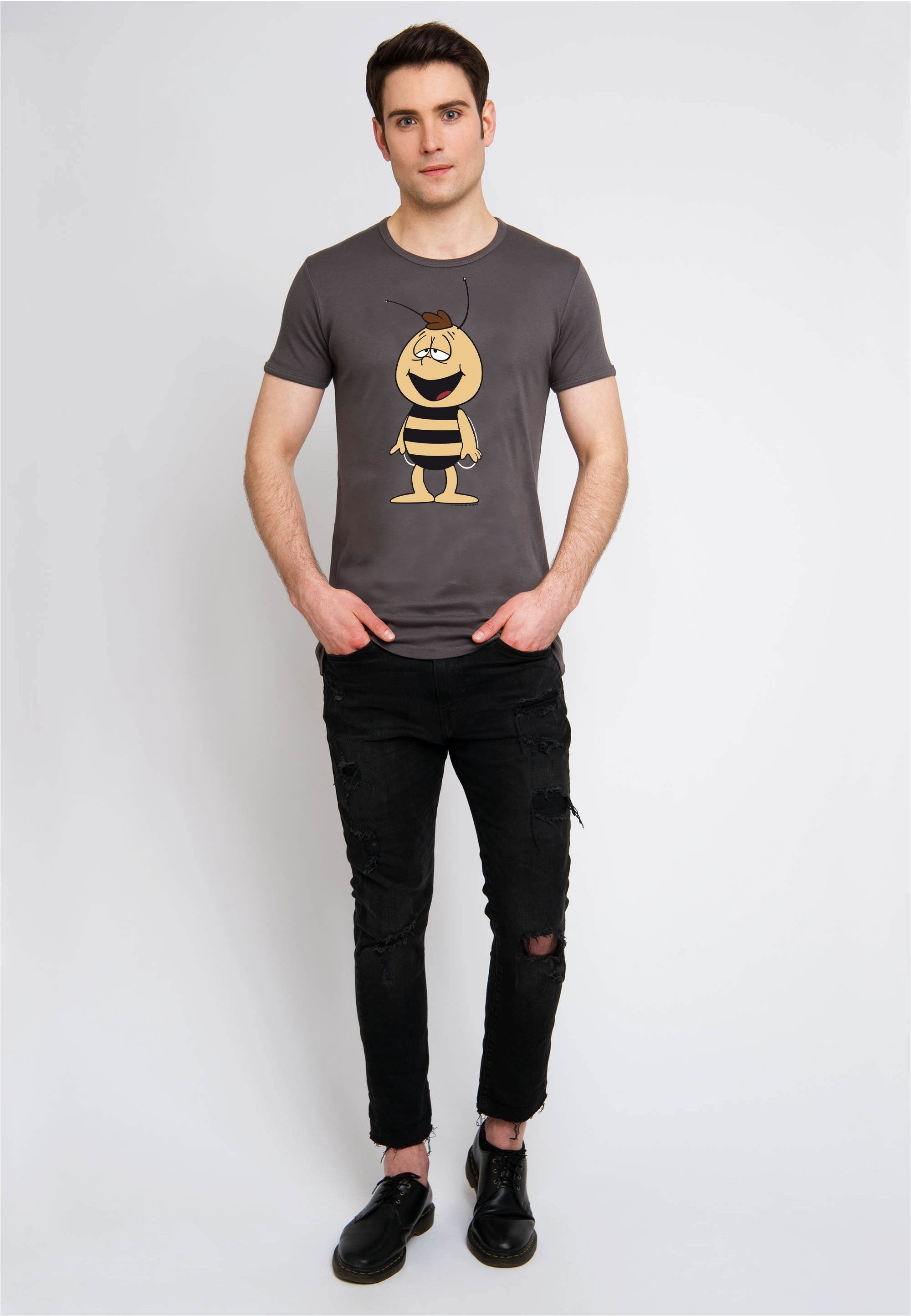 LOGOSHIRT T-Shirt Die Biene Maja - Willi mit coolem Print