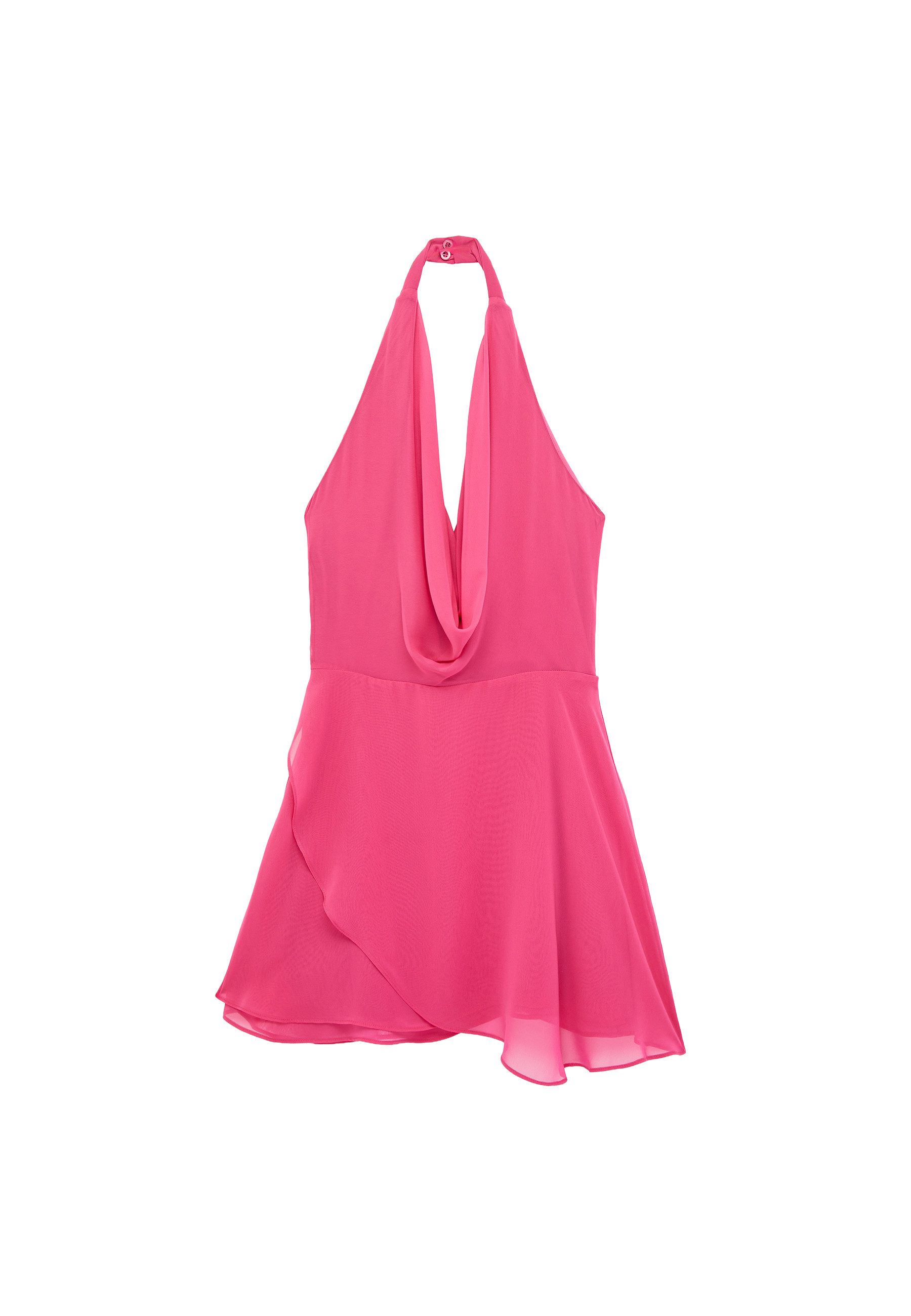 Koton Minikleid Koton Chiffon-Ärmellos-Degaje-Minikleid