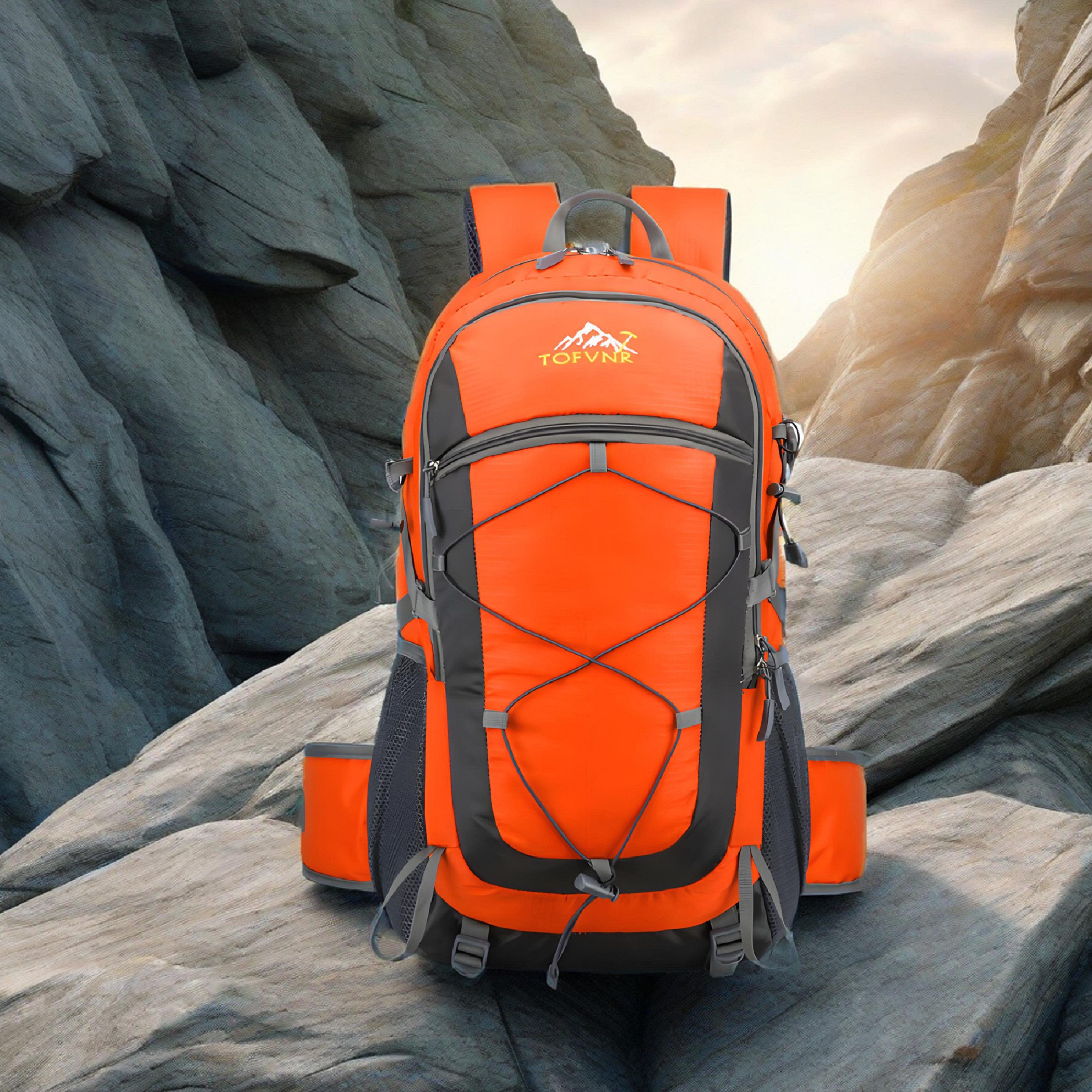 YINDN Wanderrucksack 36-55L Trekkingrucksack, Wasserdichter Outdoorrucksack günstig online kaufen
