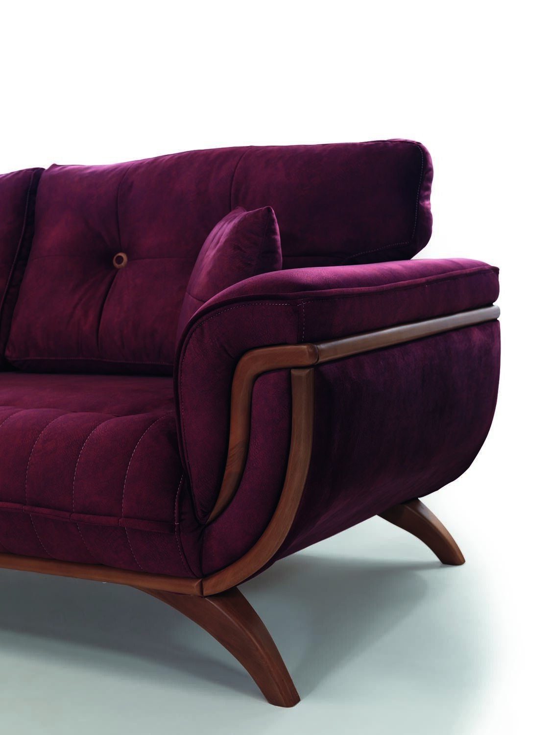 Couch Europe 3-Sitzer Big JVmoebel in Schlaf mit Verstellbare Tisch Sofa 226cm, Möbel Made Tiefe