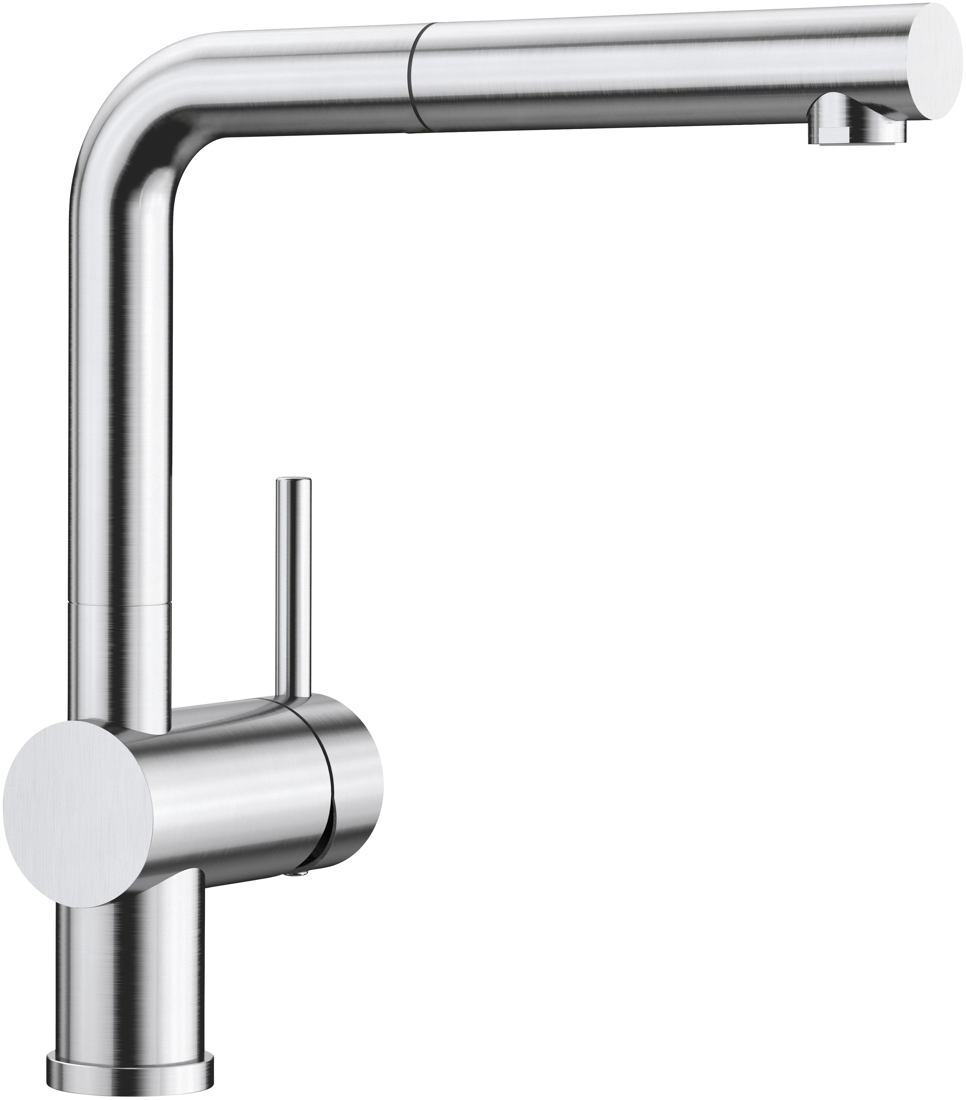 Blanco Einbaumülleimer LINUS-S, Edelstahl massiv, PVD Steel, Hochdruck