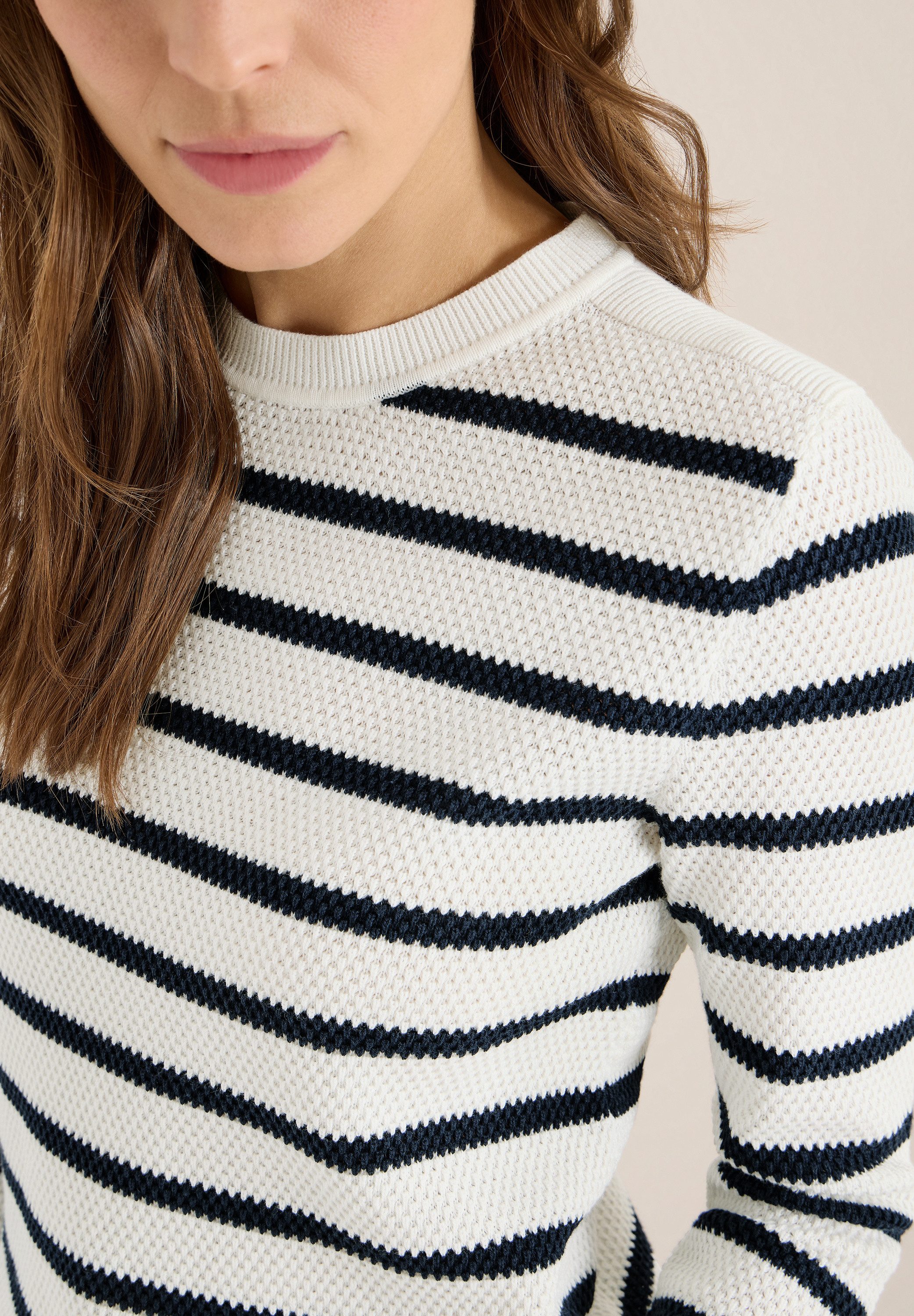 CECIL Strickpullover im Streifen-Look