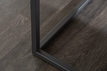 riess-ambiente Couchtisch SYMBIOSE 100cm grau / schwarz, Wohnzimmer · Keramik · Metall · eckig · Beton-Optik · Industrial