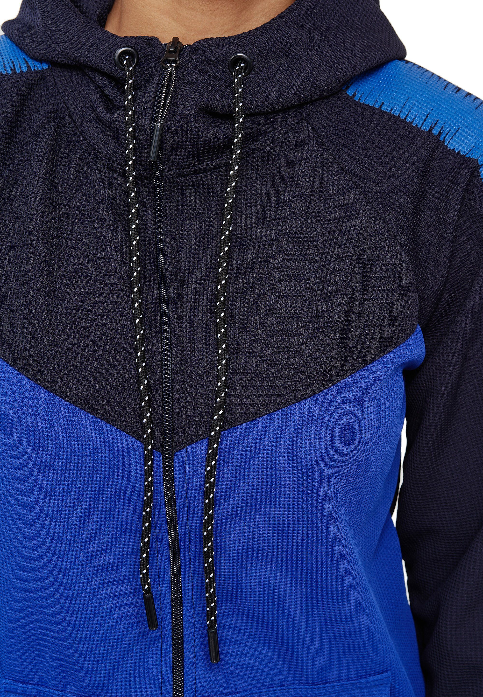 L.gonline Freizeitanzug Damen Jogging-ANZUG, mit Bündchen und Tunnelzug, Trainingsanzug (Kapuzenjacke mit Reißverschluss, Hose, 2-tlg), Fitness Freizeit Casual – Bild 3 von 5