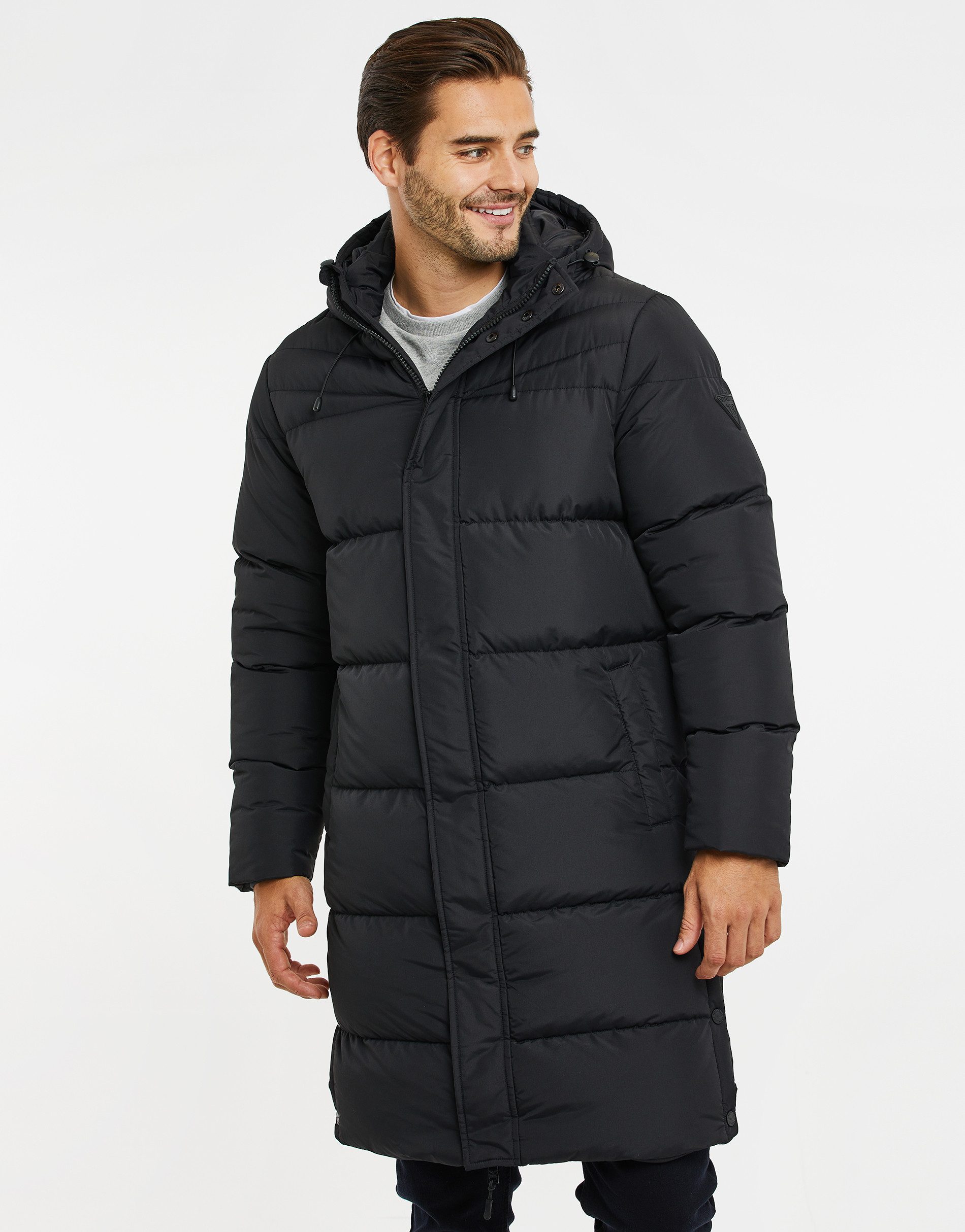 Threadbare Wintermantel THB Jacket Lucius mit kuscheliger Kapuze