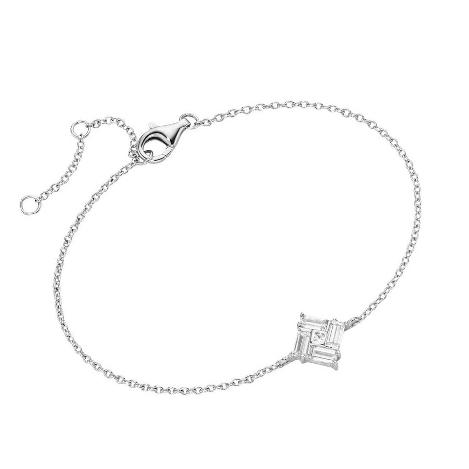 Smart Jewel Armband mit Zirkonia Steinen, Silber 925